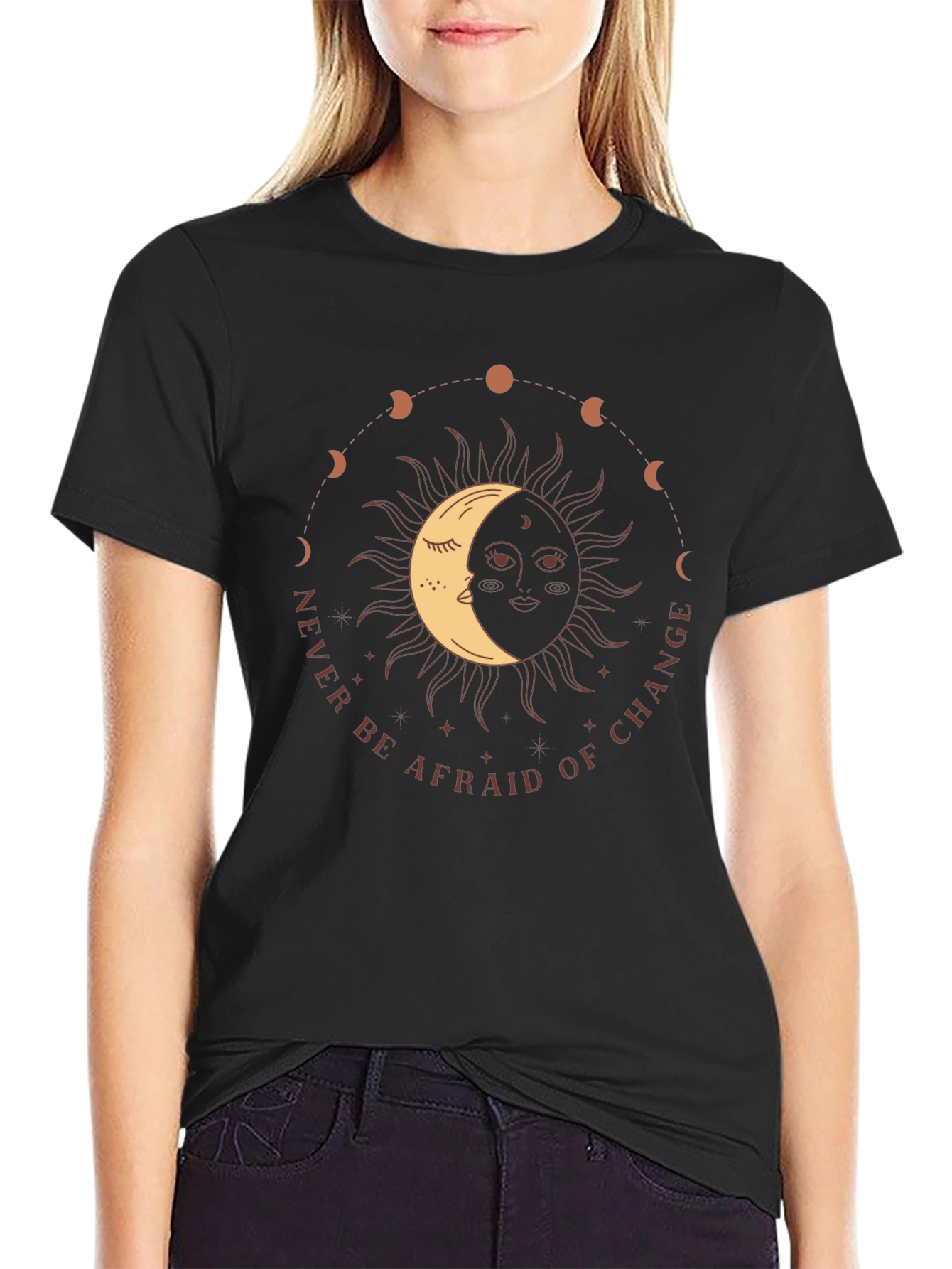 Sun & Moon Phases Graphic T-Shirt