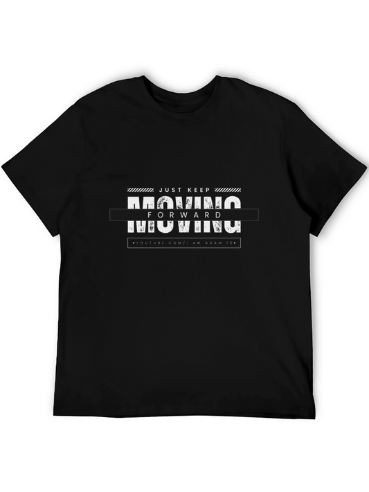 Just Keep Moving Forward Graphic Tee - Stylish Comfort