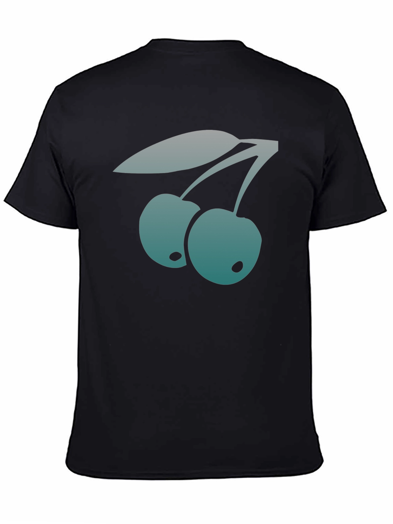 Trendy Cherry Graphic Tee - Stylish Black T-Shirt