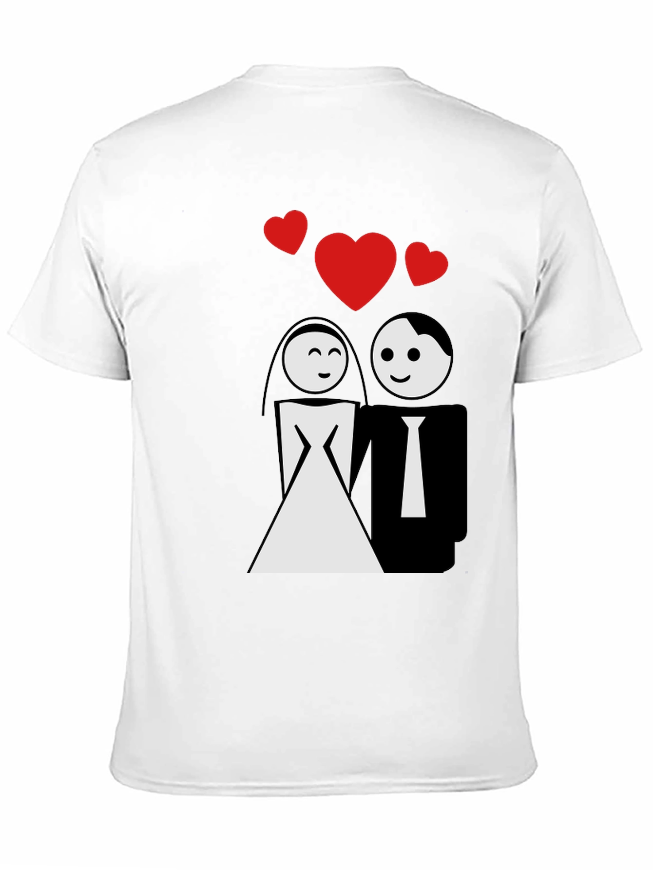 Bride & Groom Graphic T-Shirt - Wedding Love Tee