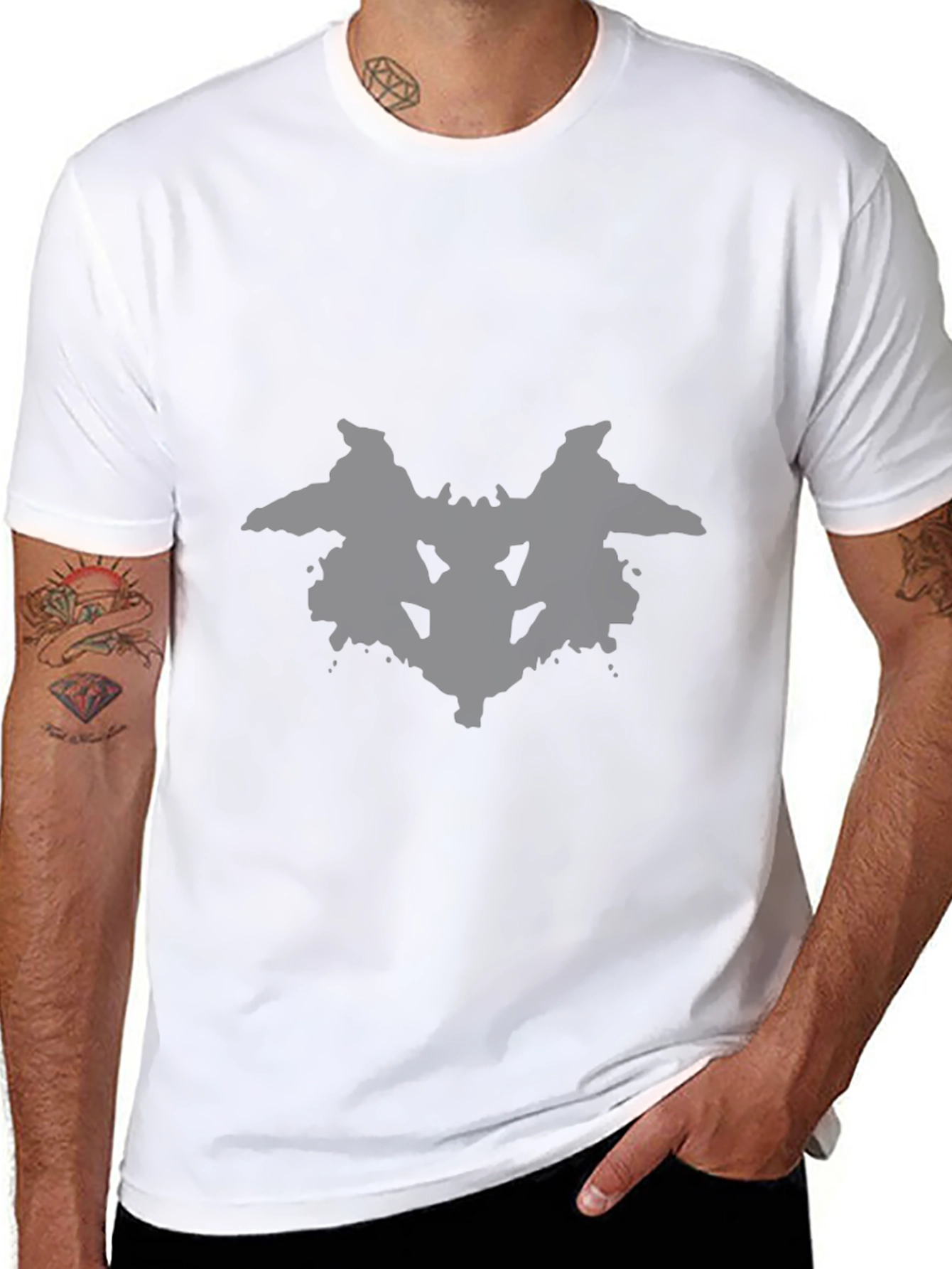 Rorschach Inkblot T-Shirt - Classic Black Graphic Tee