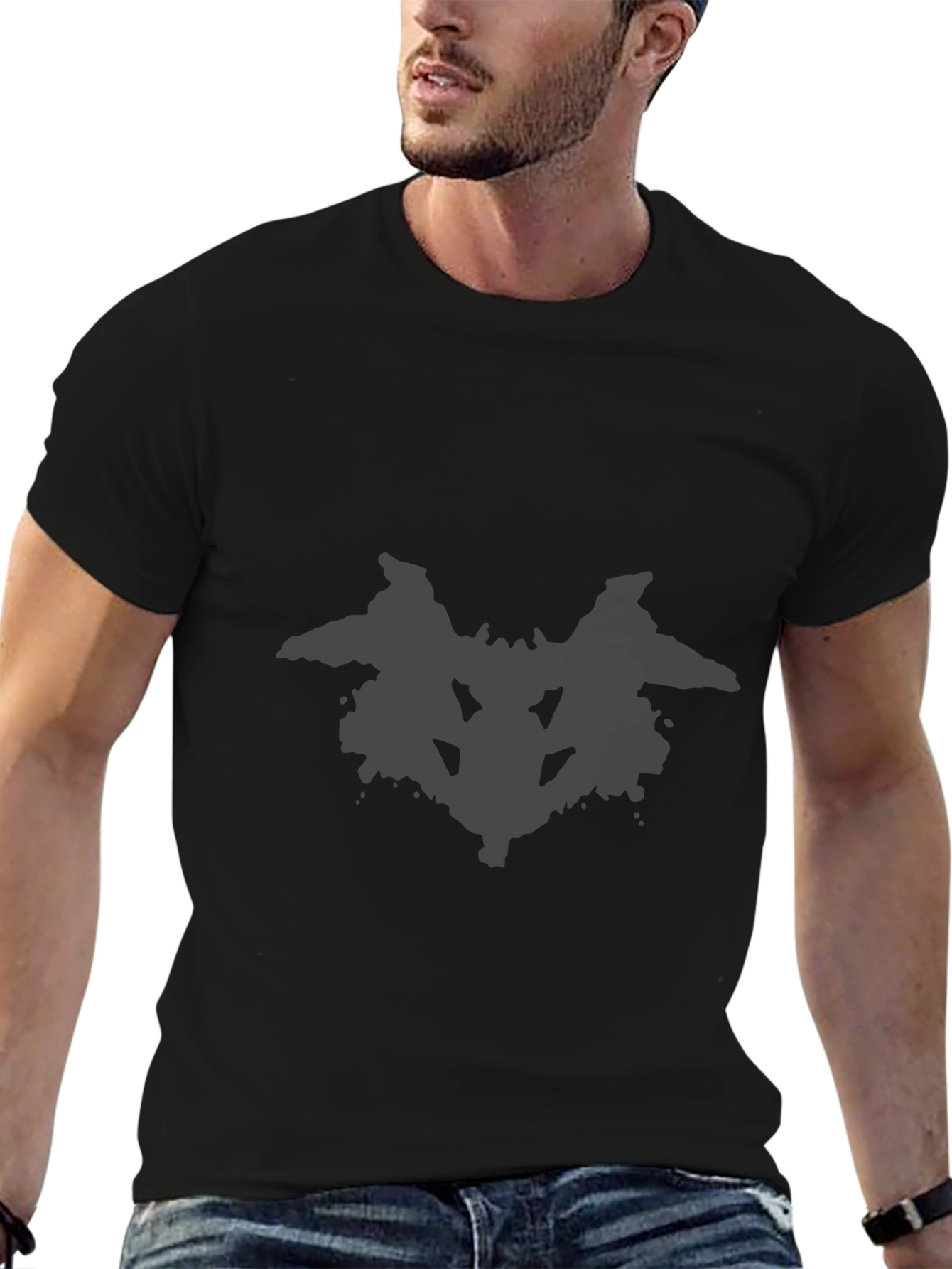 Rorschach Inkblot T-Shirt - Classic Black Graphic Tee