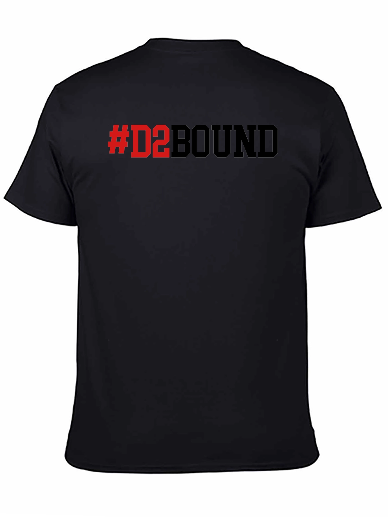 #D2BOUND Black T-Shirt - Collegiate Athlete Pride