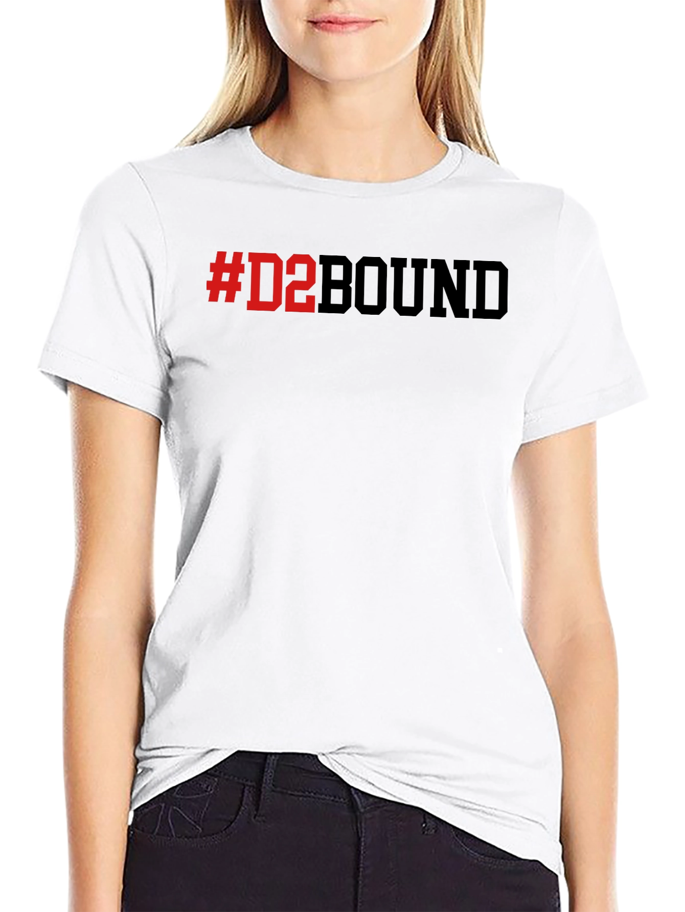 #D2BOUND Black T-Shirt - Collegiate Athlete Pride