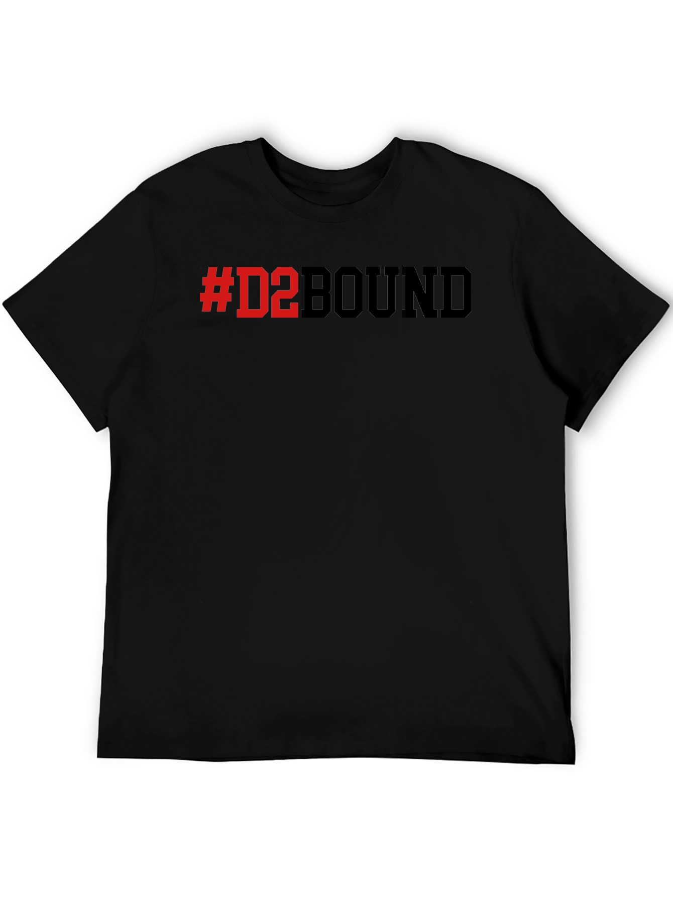 #D2BOUND Black T-Shirt - Collegiate Athlete Pride