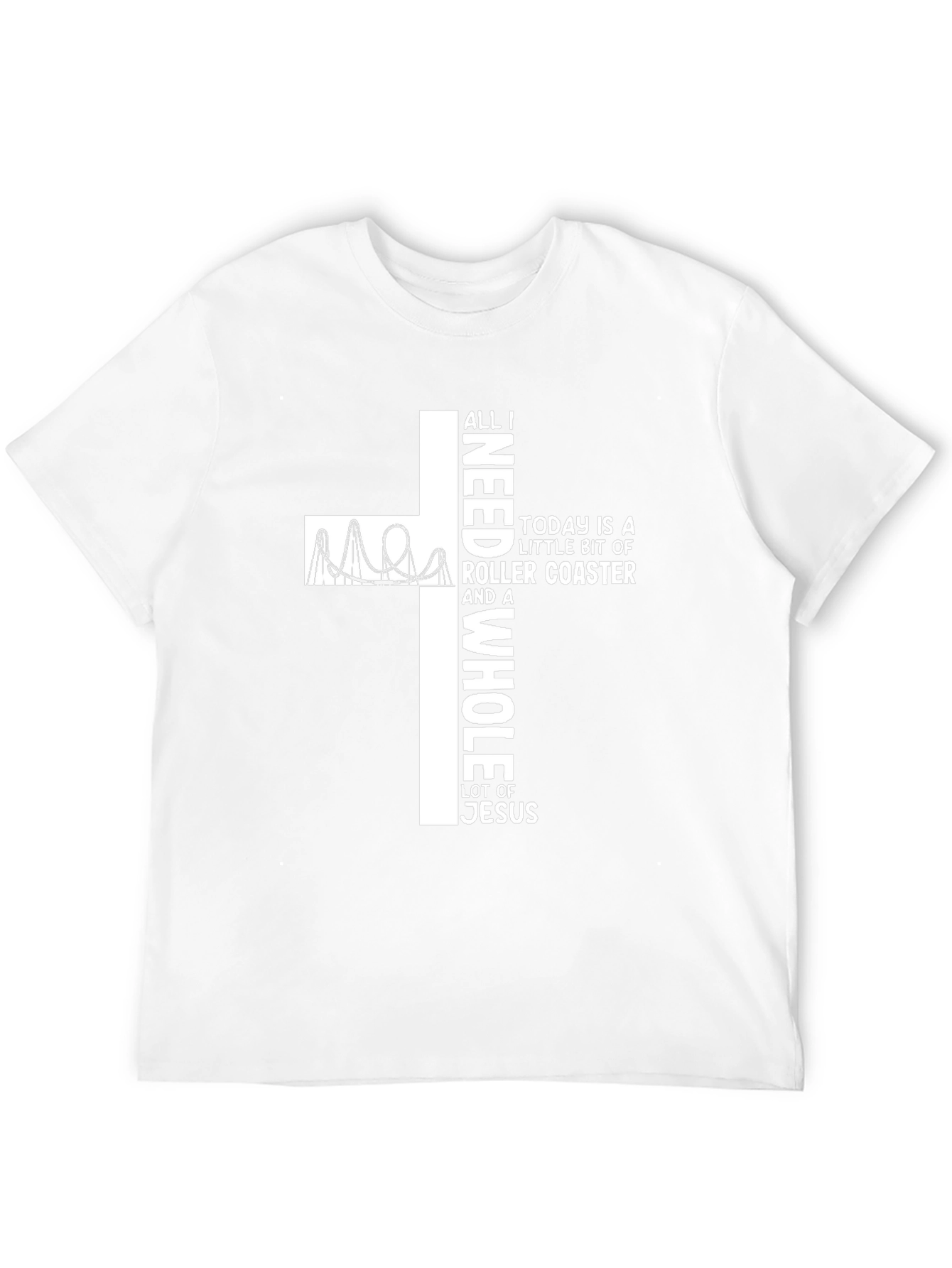 Roller Coaster & Jesus Graphic Tee