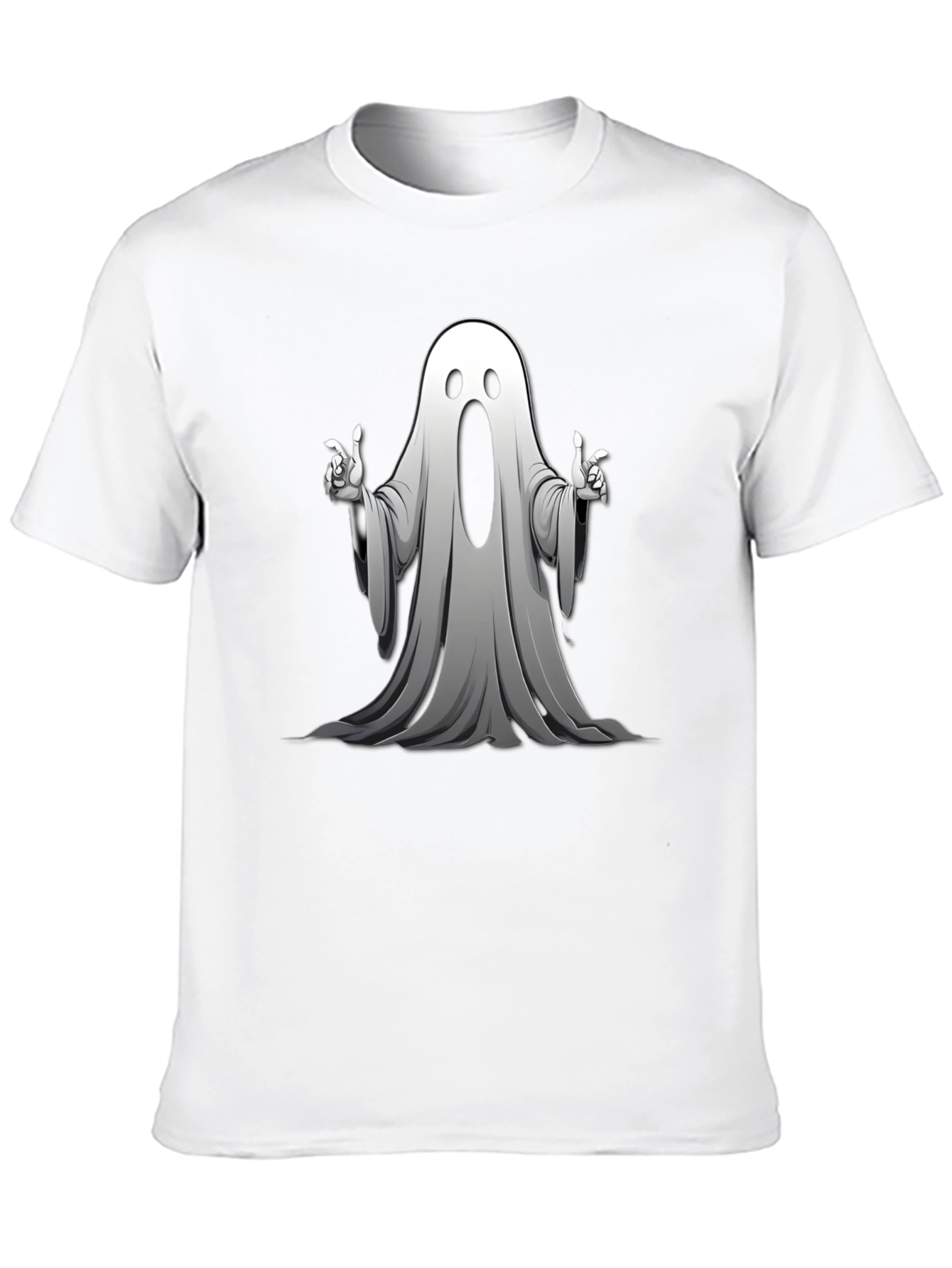 Spooky Ghost Graphic T-Shirt - Halloween Fun!