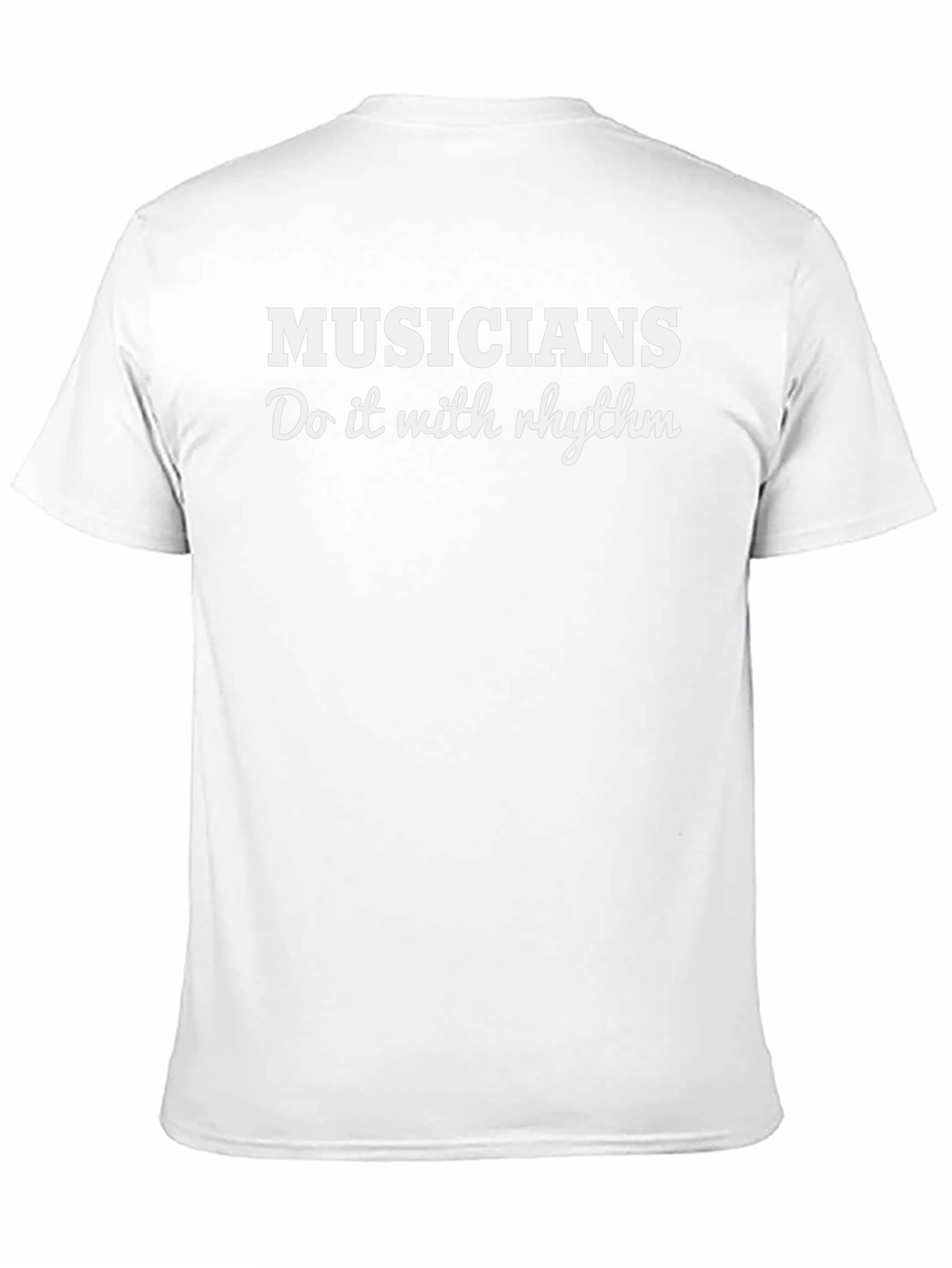 Musicians Do It With Rhythm Black Graphic Tee