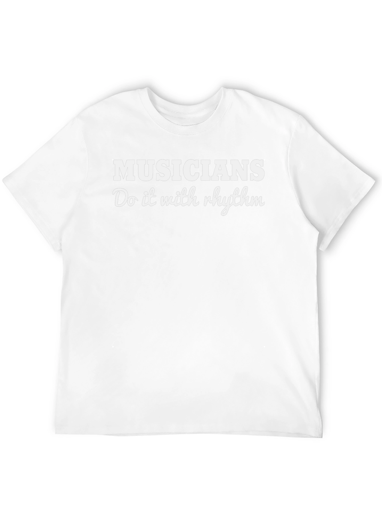 Musicians Do It With Rhythm Black Graphic Tee