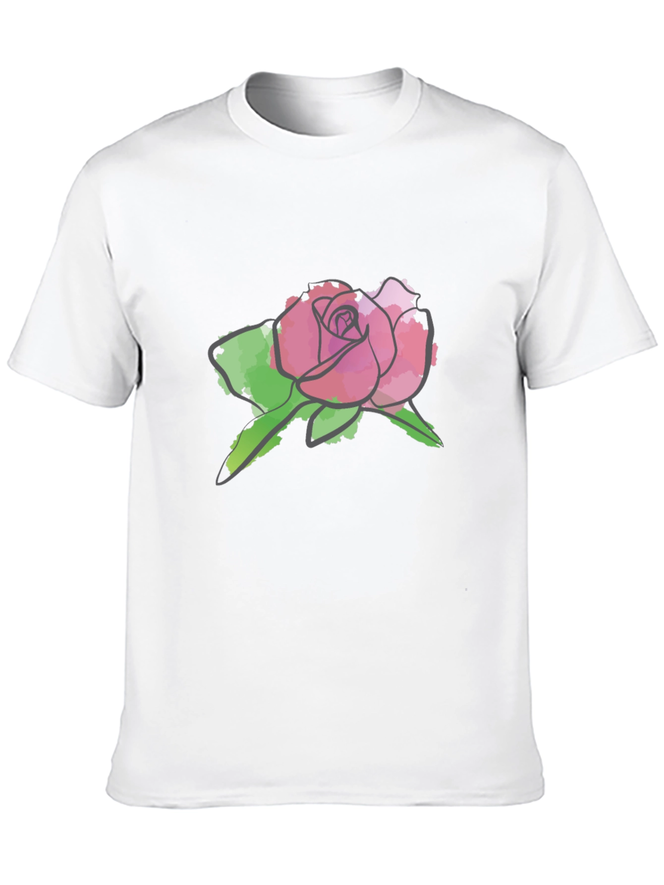 Rose Graphic T-Shirt - Stylish & Comfortable