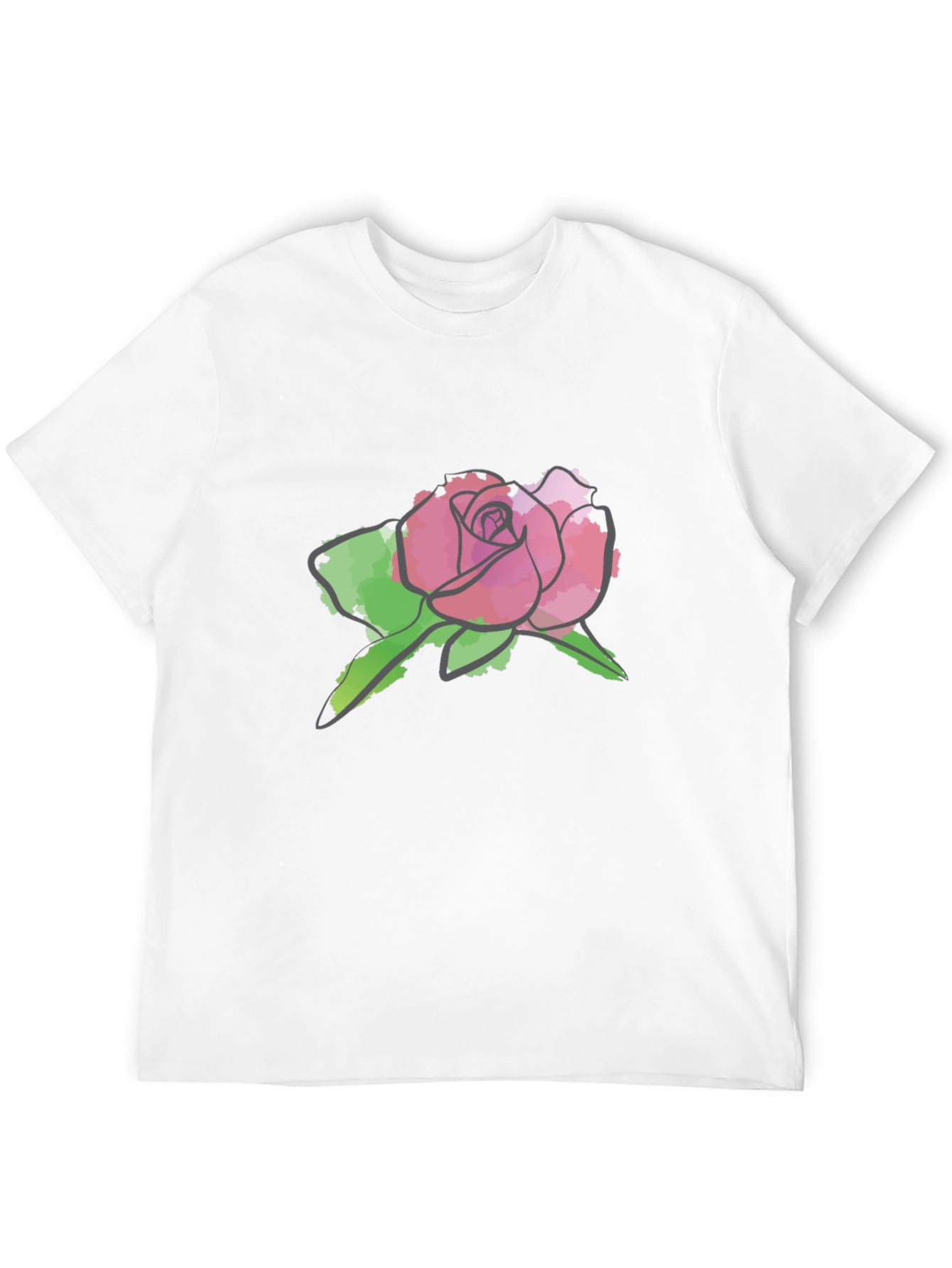 Rose Graphic T-Shirt - Stylish & Comfortable