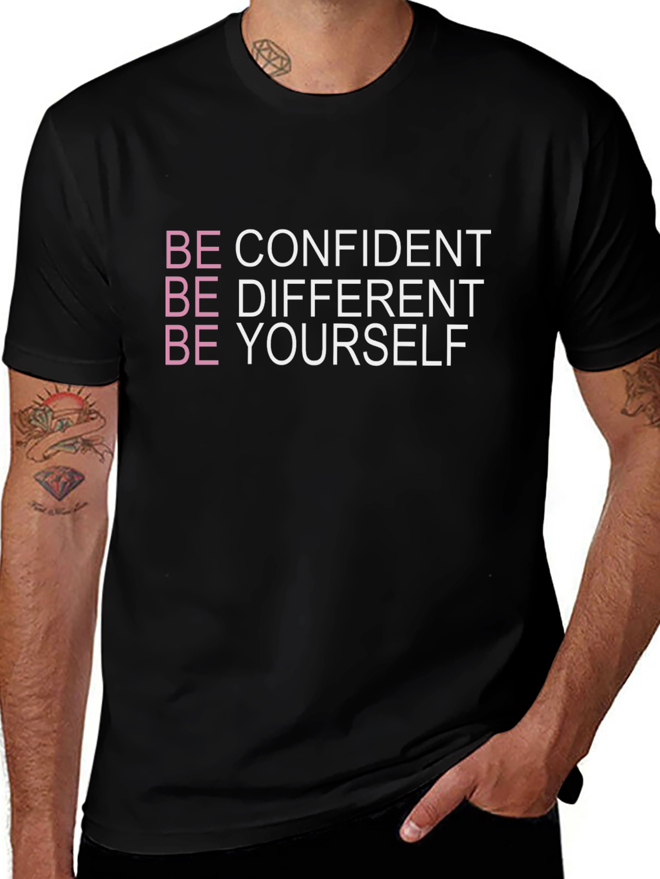 Be Confident Black T-Shirt