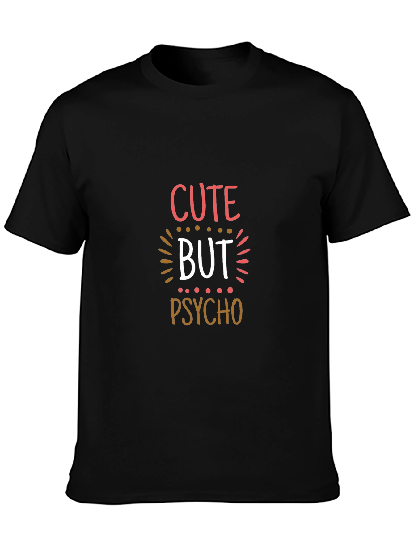 Cute But Psycho Graphic Tee - Black T-Shirt