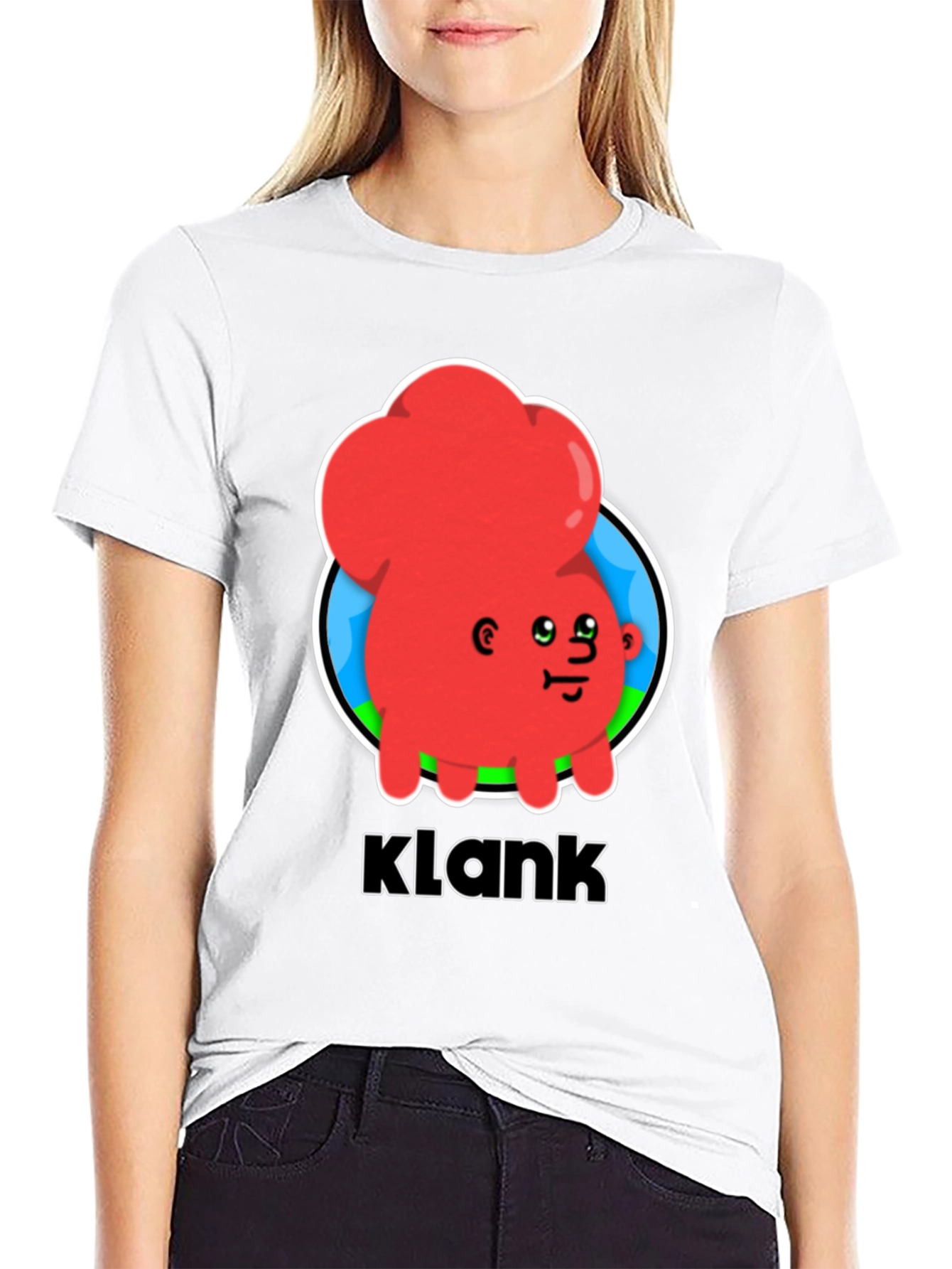 Klank Cartoon Graphic Black T-Shirt