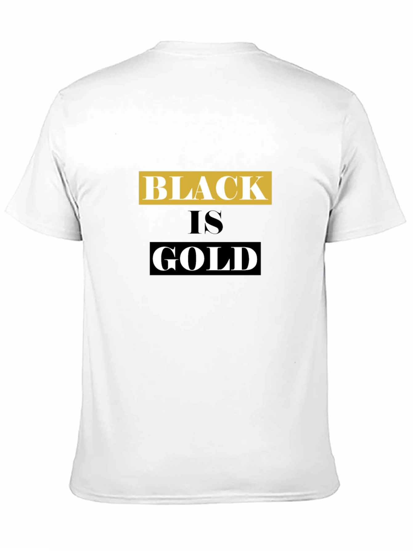 Black is Gold Graphic Tee - Stylish Mens T-Shirt