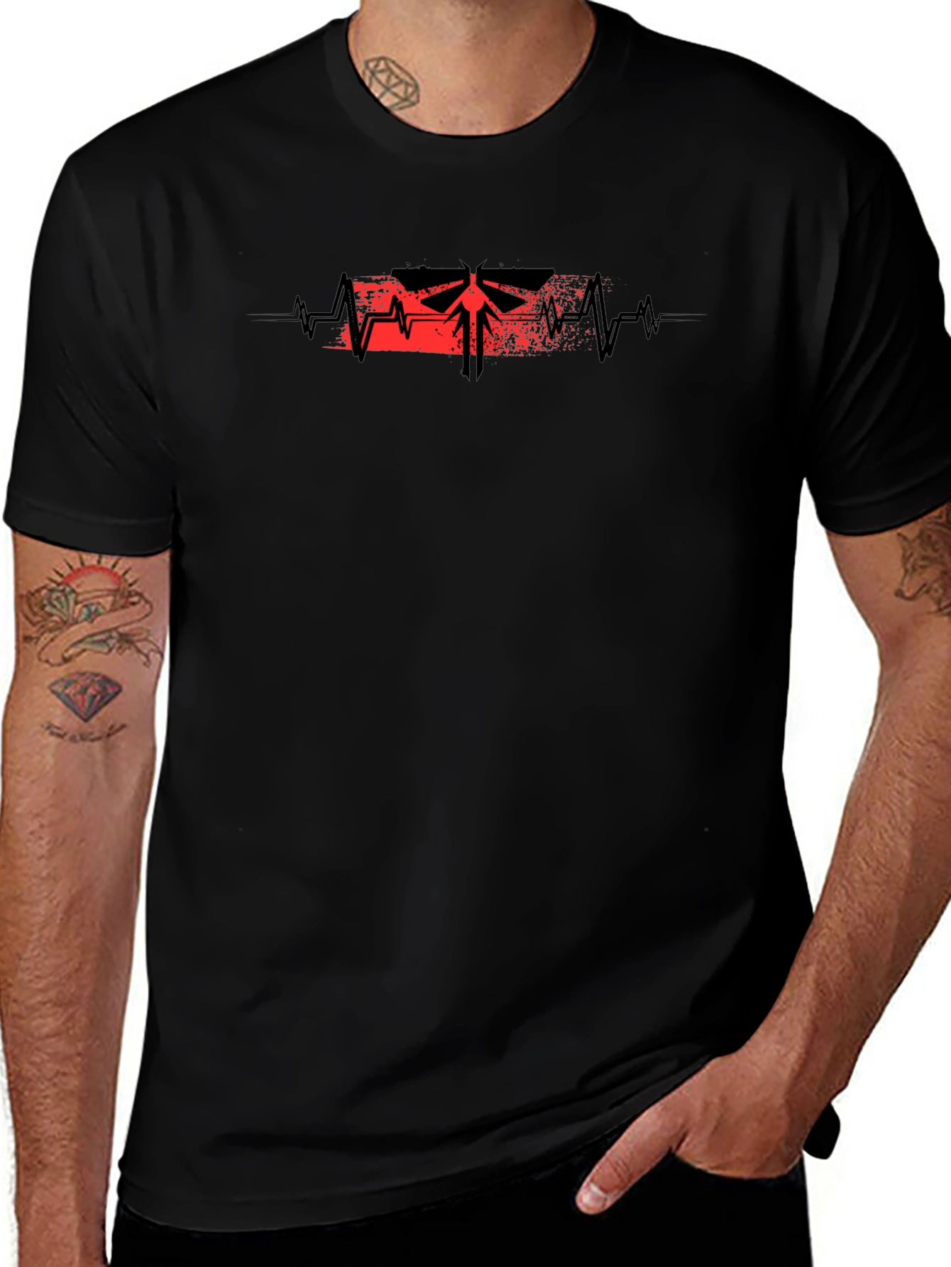 Pulse Firefly Tee - Black Graphic T-Shirt