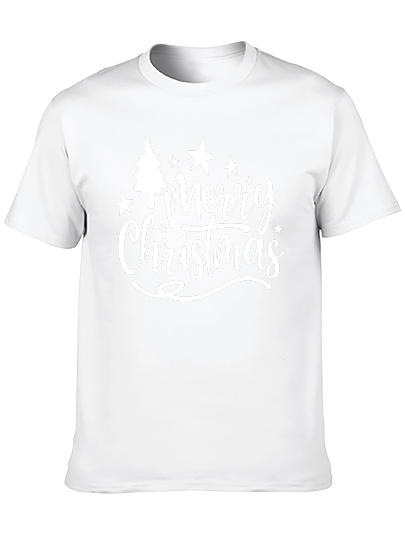 Merry Christmas Black Graphic T-Shirt