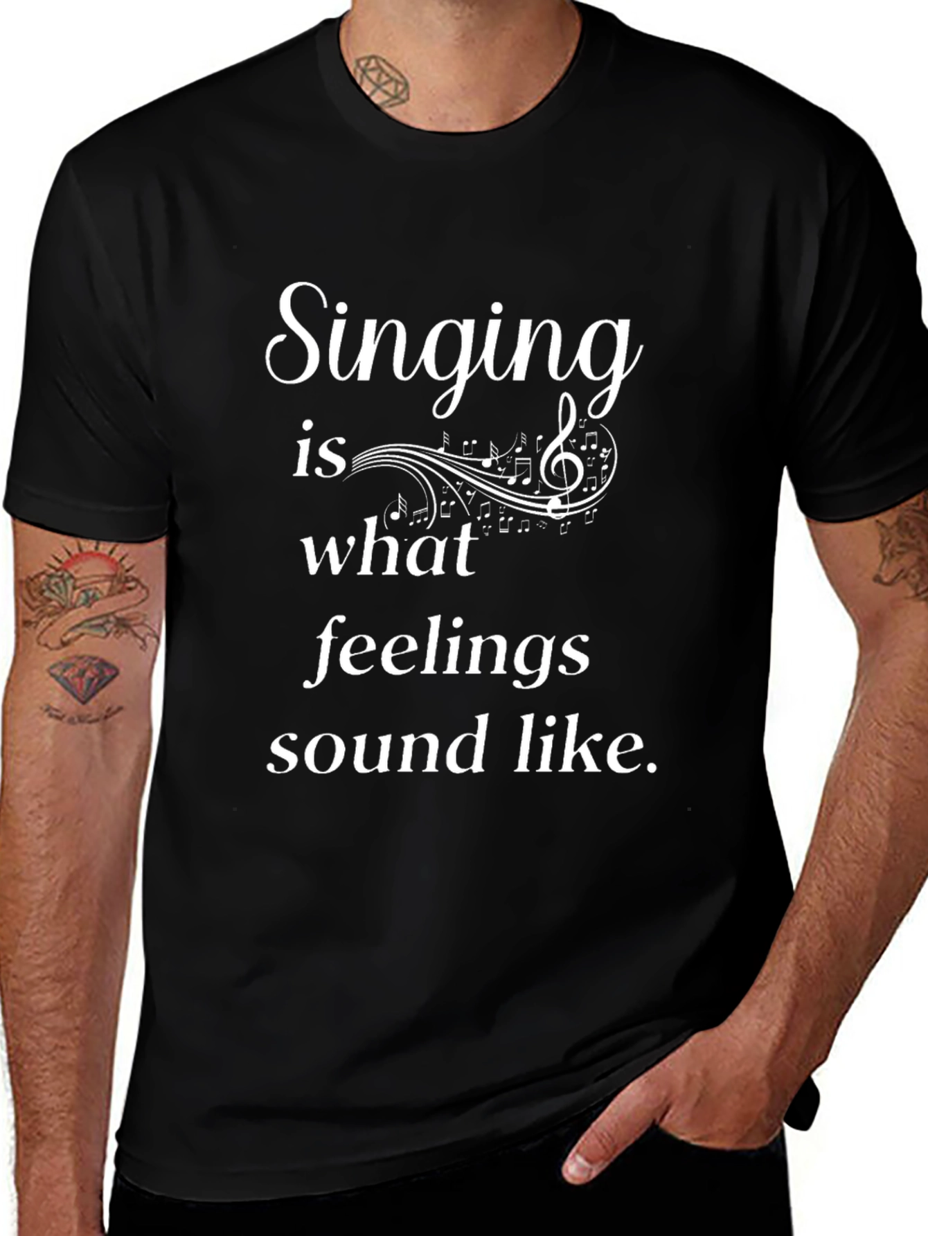 Singing Feelings Tee - Music Lovers T-Shirt