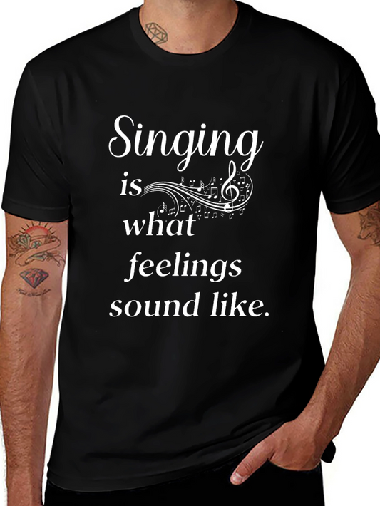 Singing Feelings Tee - Music Lovers T-Shirt
