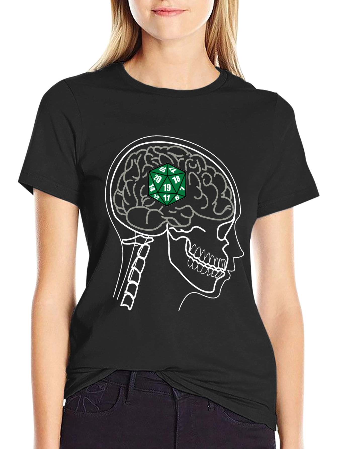 D&D Brain Black T-Shirt