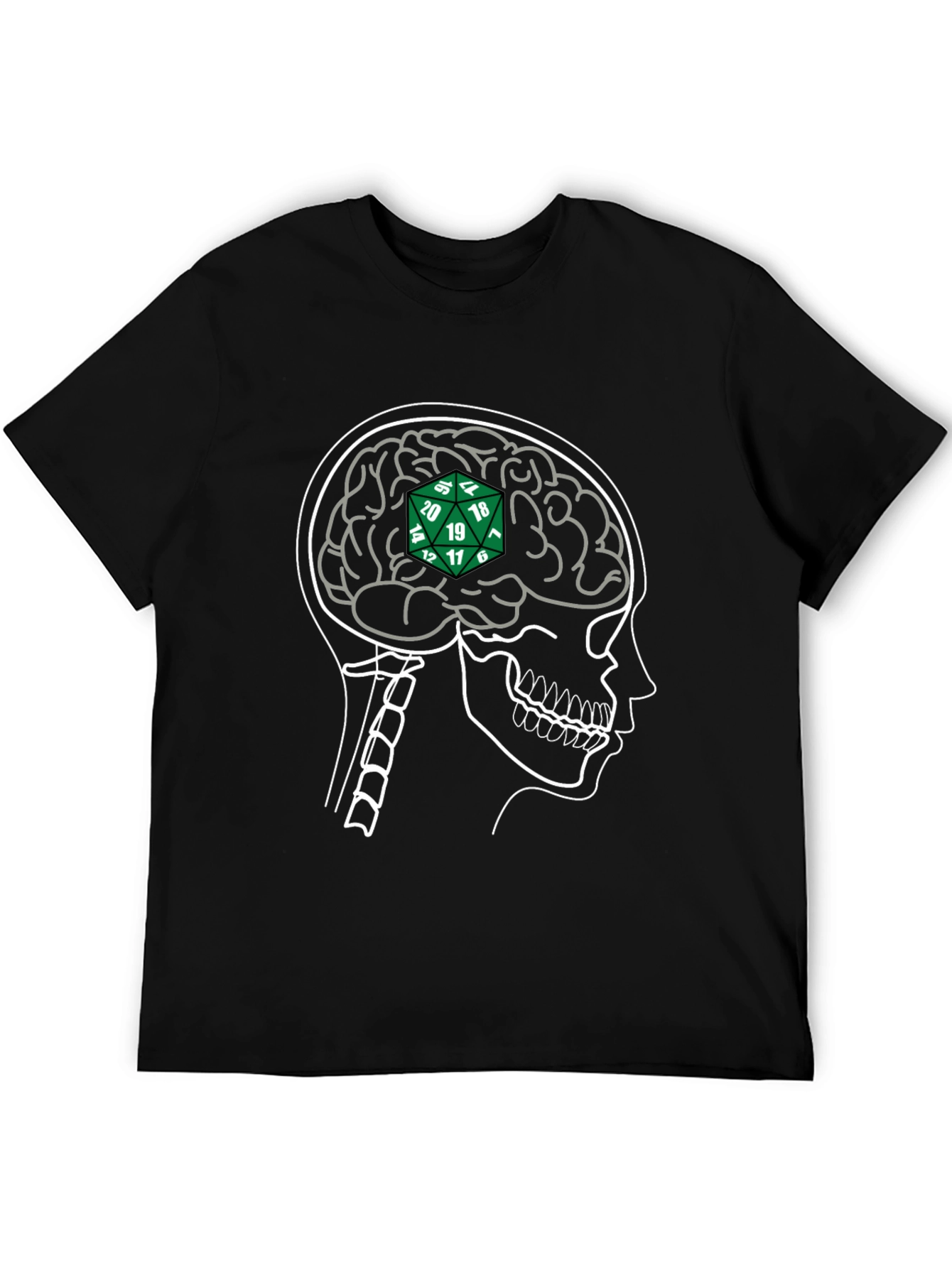 D&D Brain Black T-Shirt