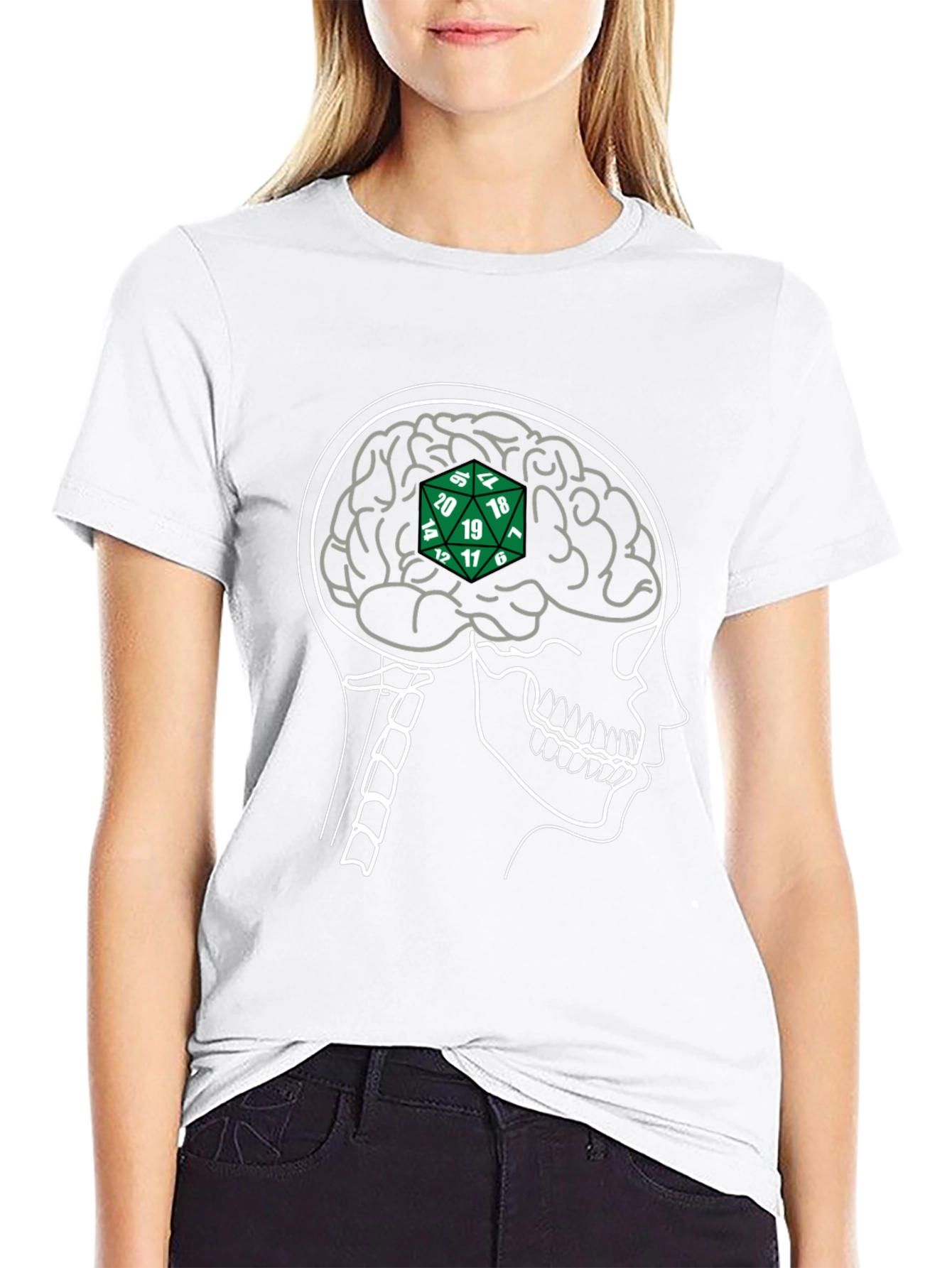 D&D Brain Black T-Shirt