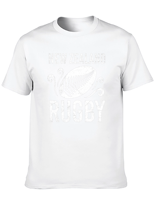 New Zealand Rugby T-Shirt - Black Cotton Tee