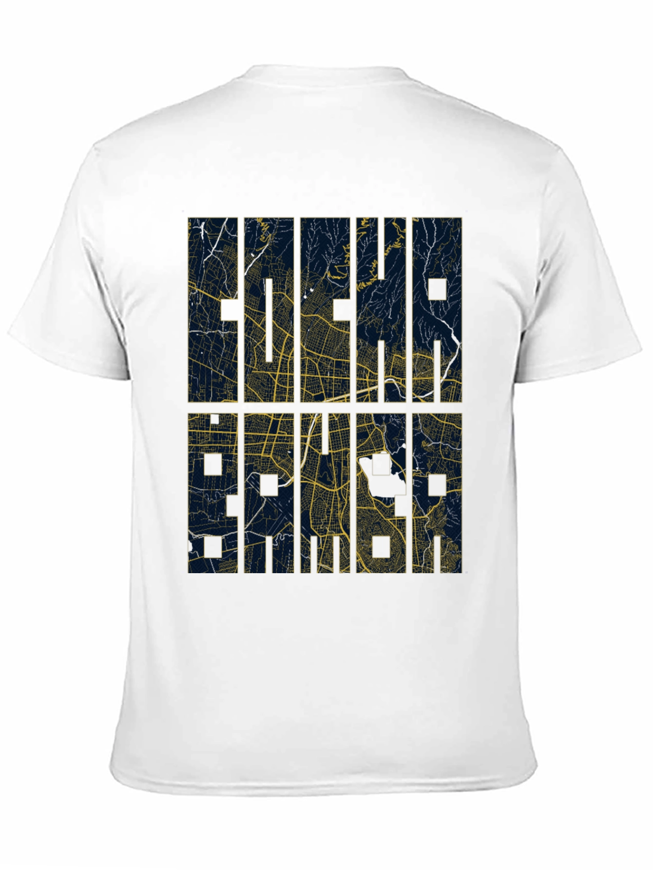Abstract Map Graphic Print T-Shirt
