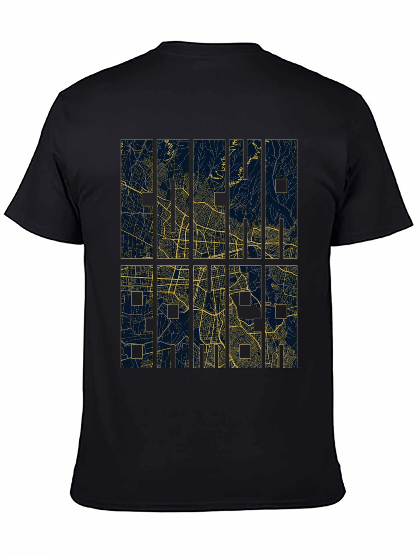 Abstract Map Graphic Print T-Shirt
