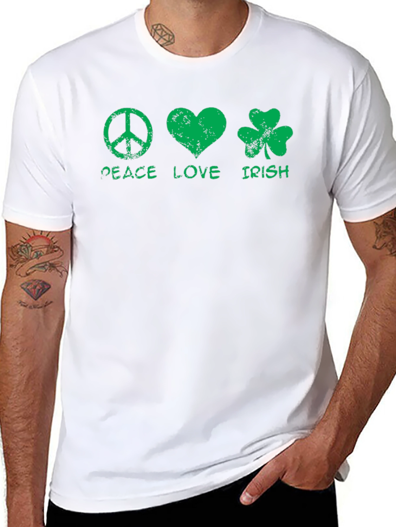 Peace Love Irish St. Patricks Day T-Shirt