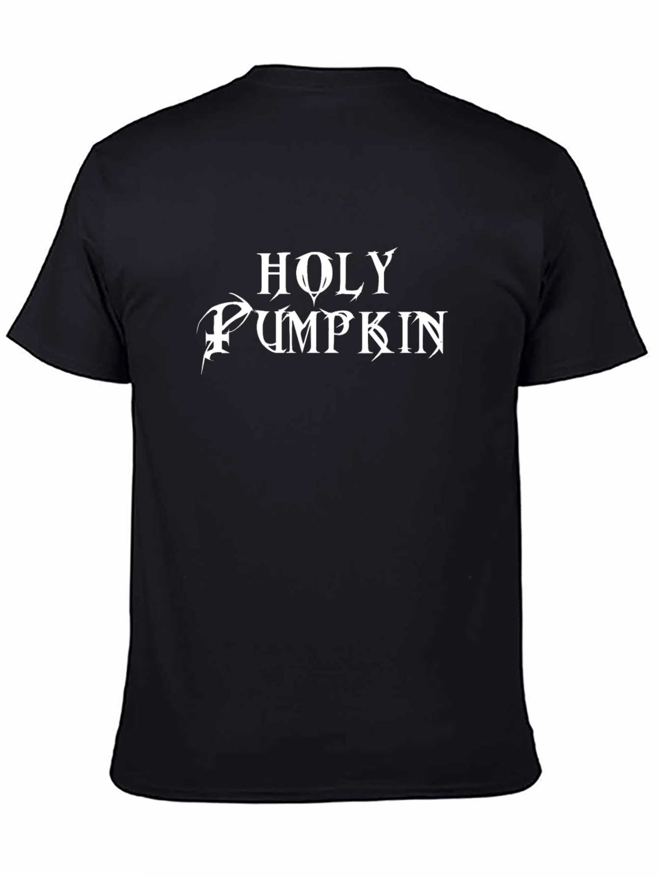 Holy Pumpkin Graphic Black T-Shirt