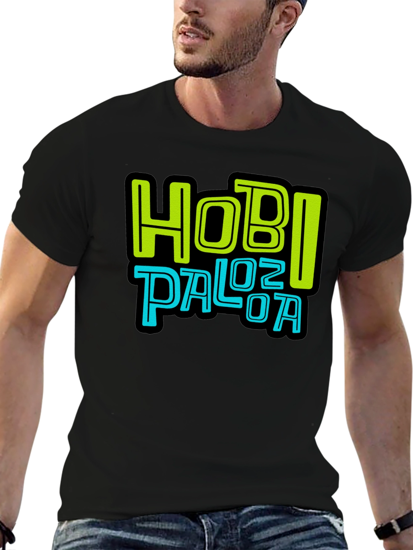 Hobi Palooza Graphic Print Black T-Shirt