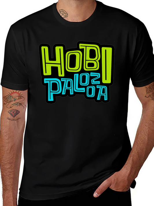 Hobi Palooza Graphic Print Black T-Shirt