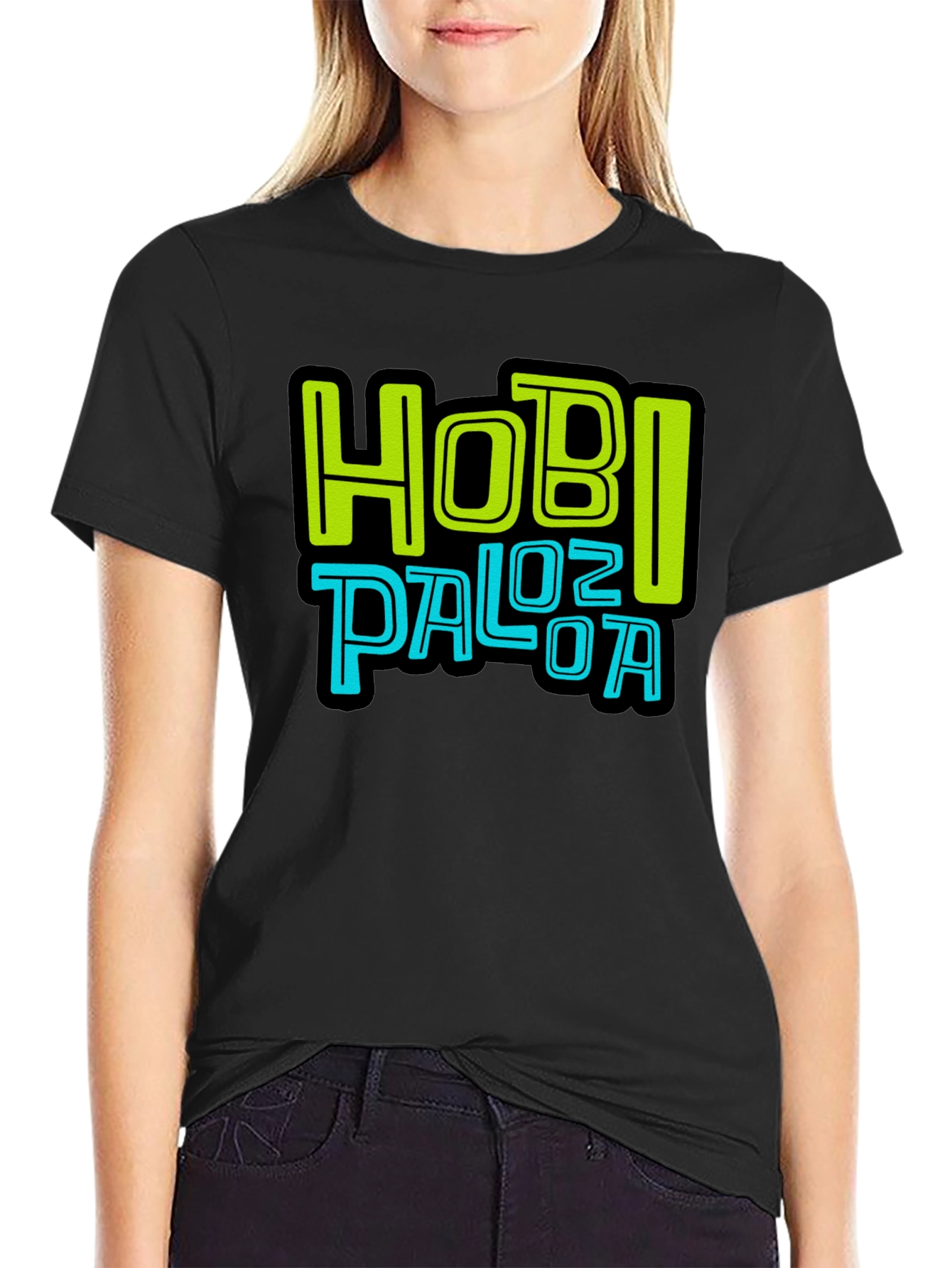 Hobi Palooza Graphic Print Black T-Shirt