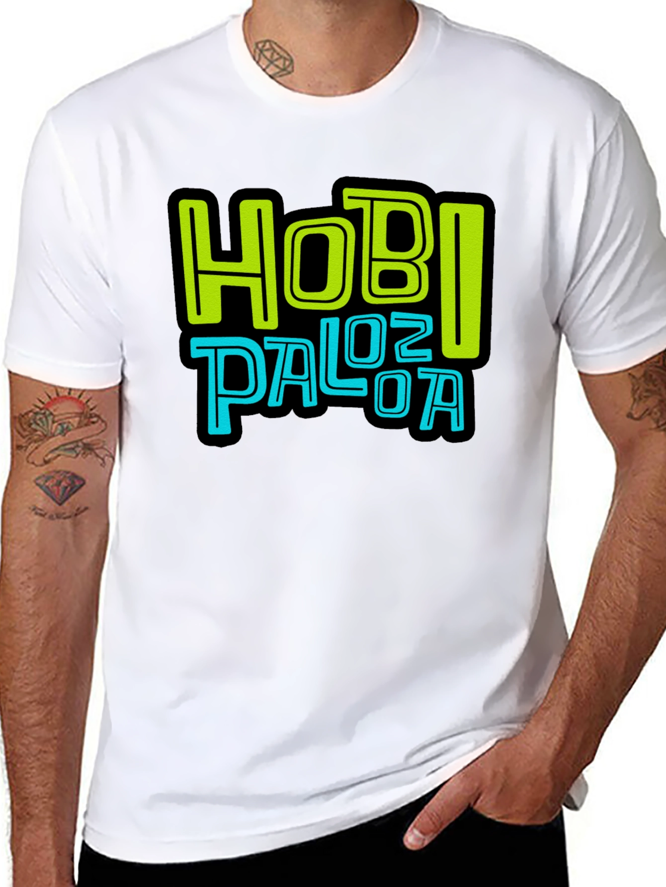 Hobi Palooza Graphic Print Black T-Shirt