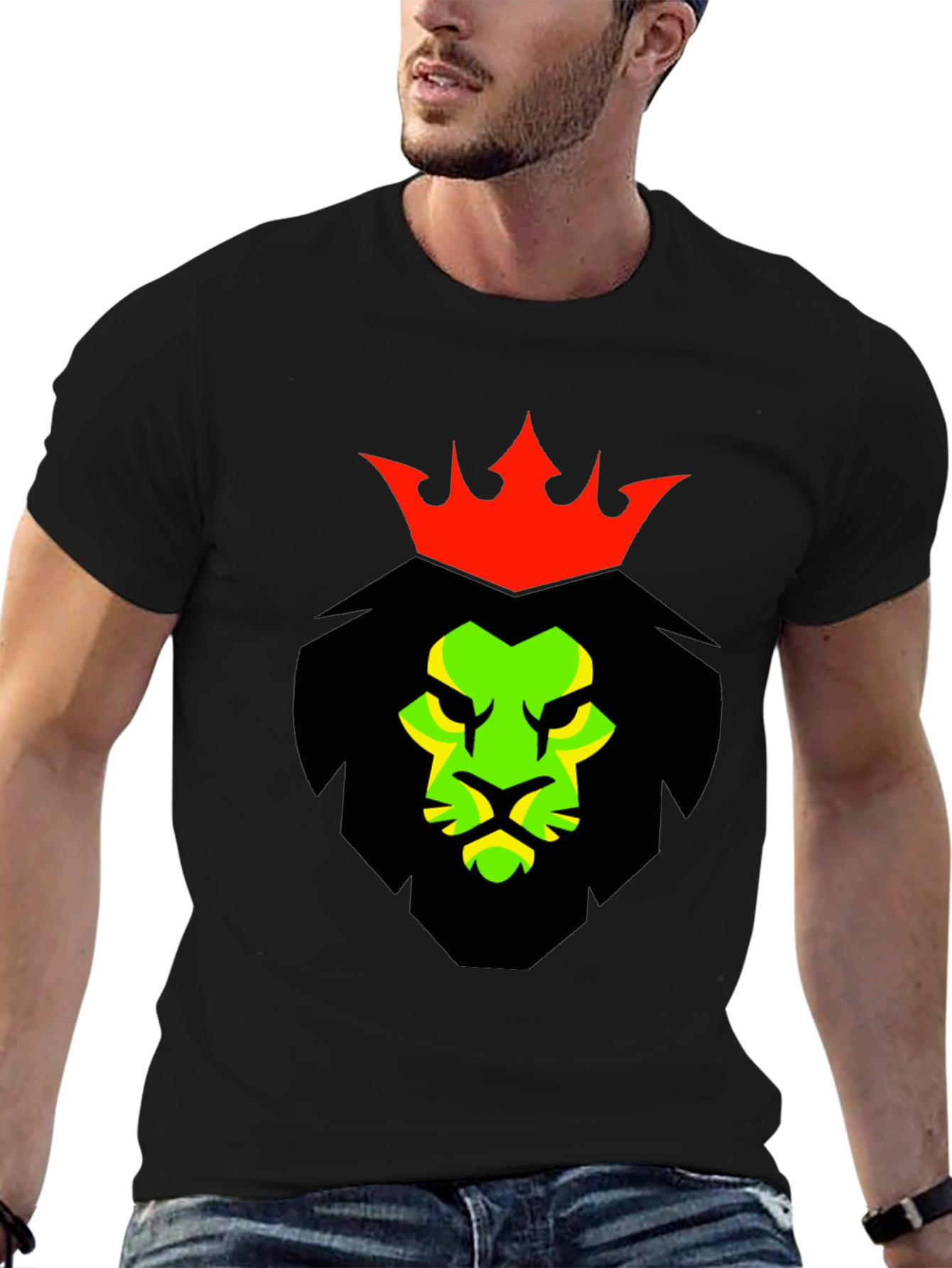 Rasta Lion King Graphic T-Shirt
