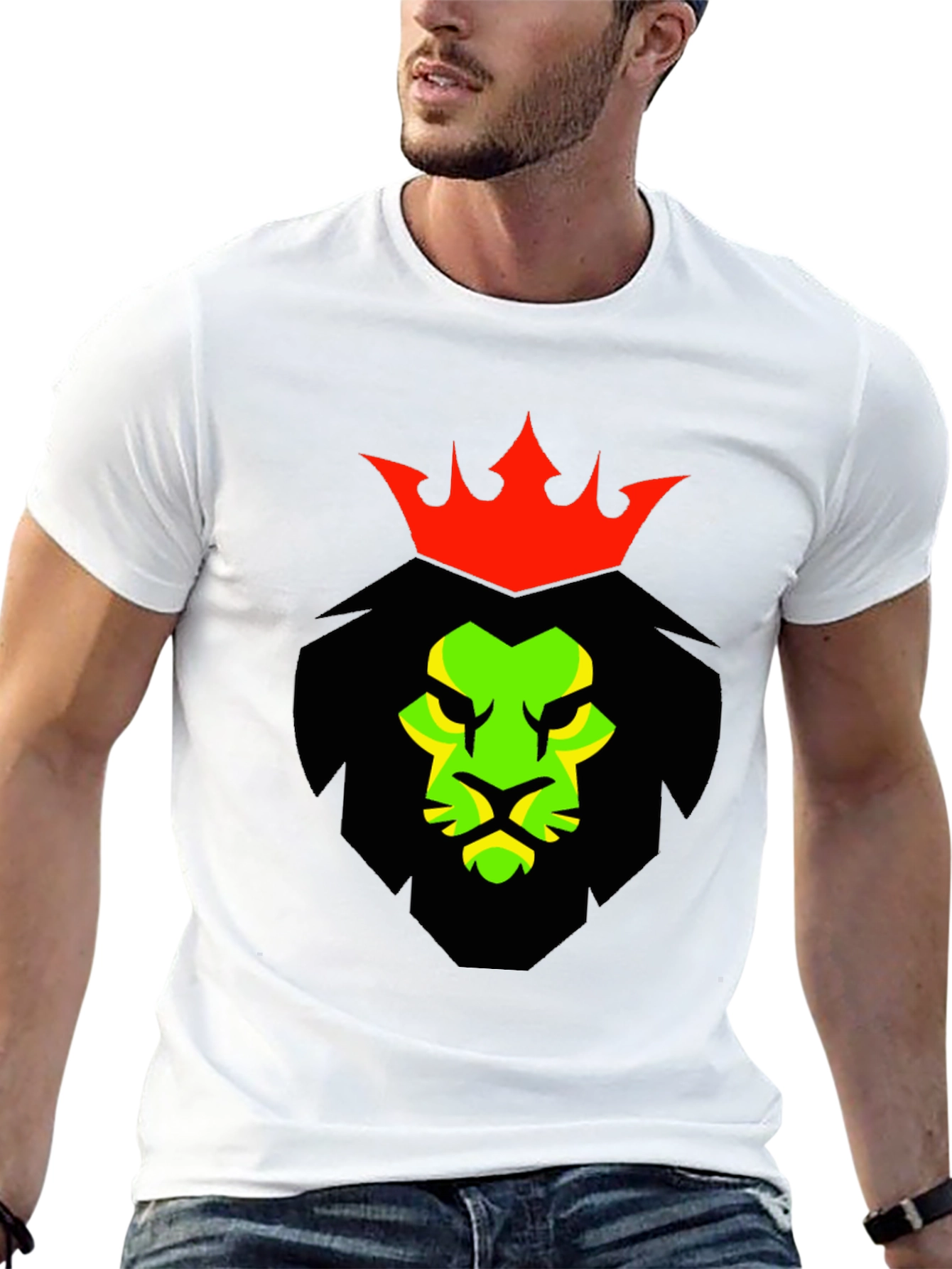 Rasta Lion King Graphic T-Shirt