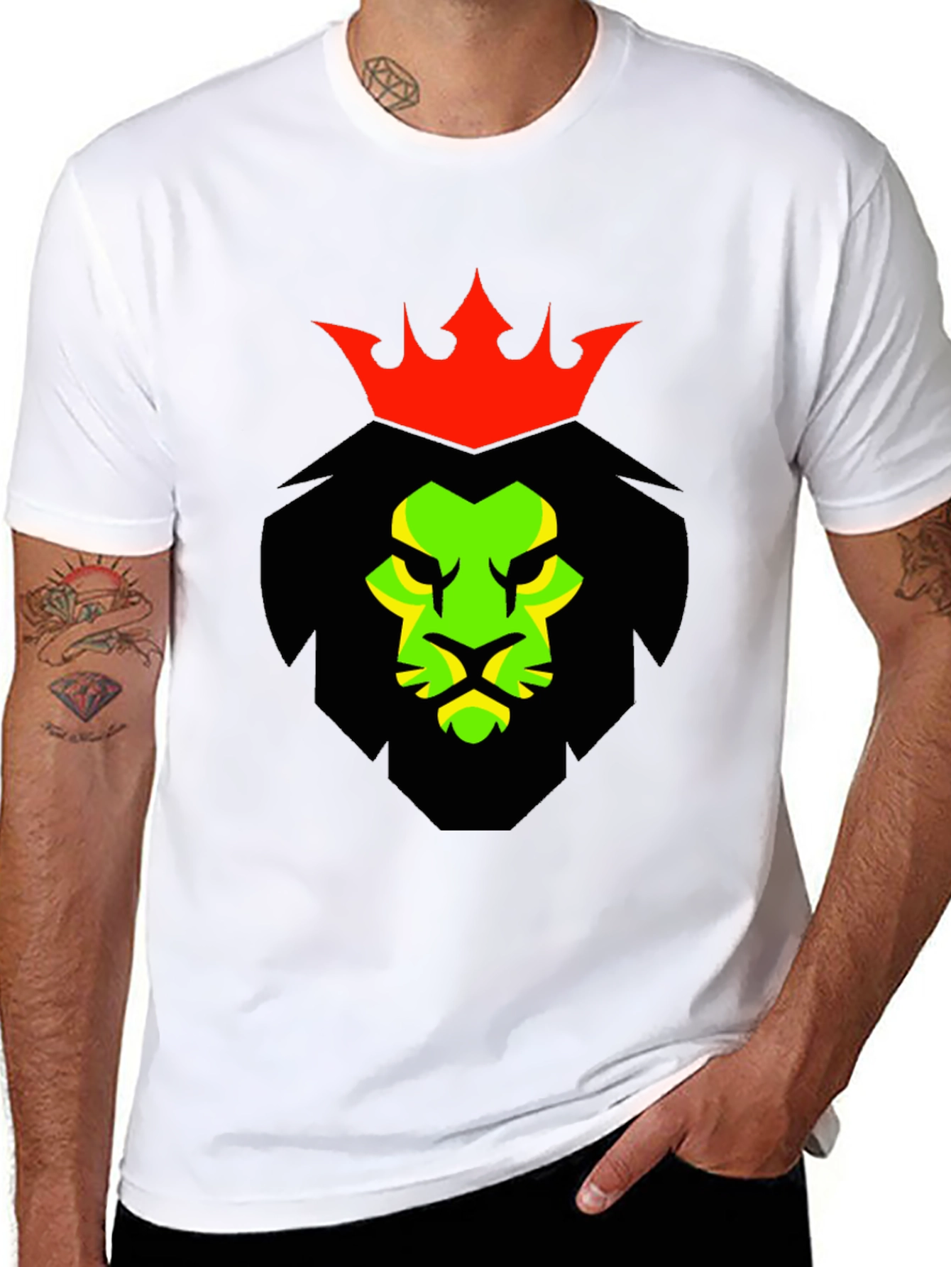 Rasta Lion King Graphic T-Shirt