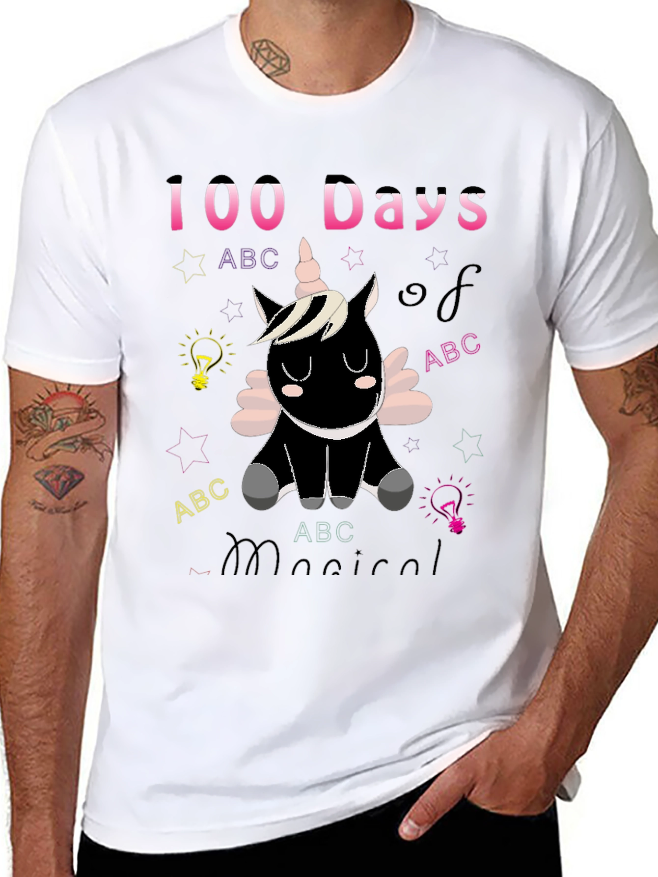 100 Days Magical Unicorn Kids T-Shirt