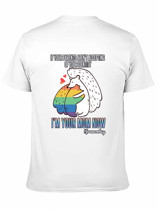 LGBTQ+ Pride Hedgehog Mom Hug Graphic Tee