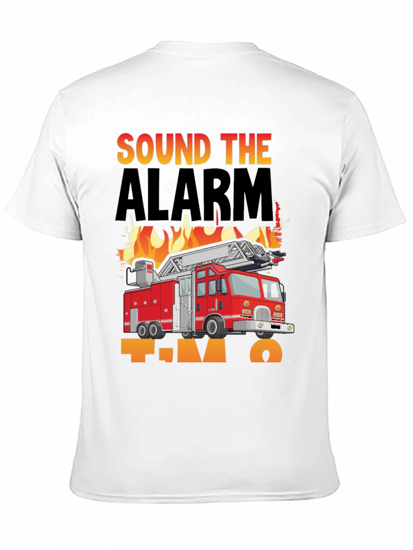 Sound The Alarm Im Two Firetruck T-Shirt