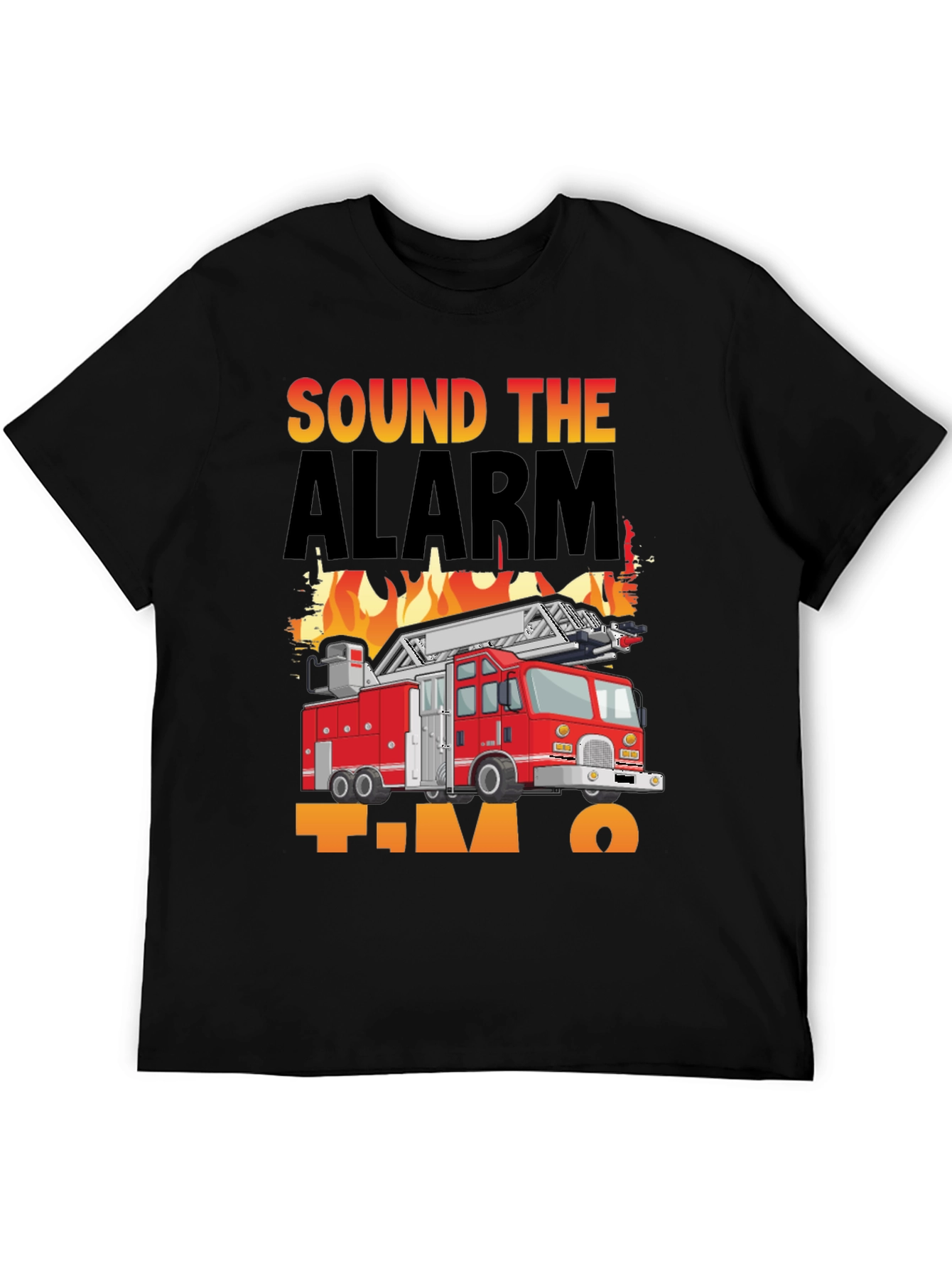 Sound The Alarm Im Two Firetruck T-Shirt