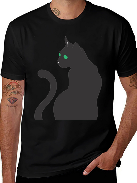 Black Cat Graphic Tee - Stylish & Comfortable