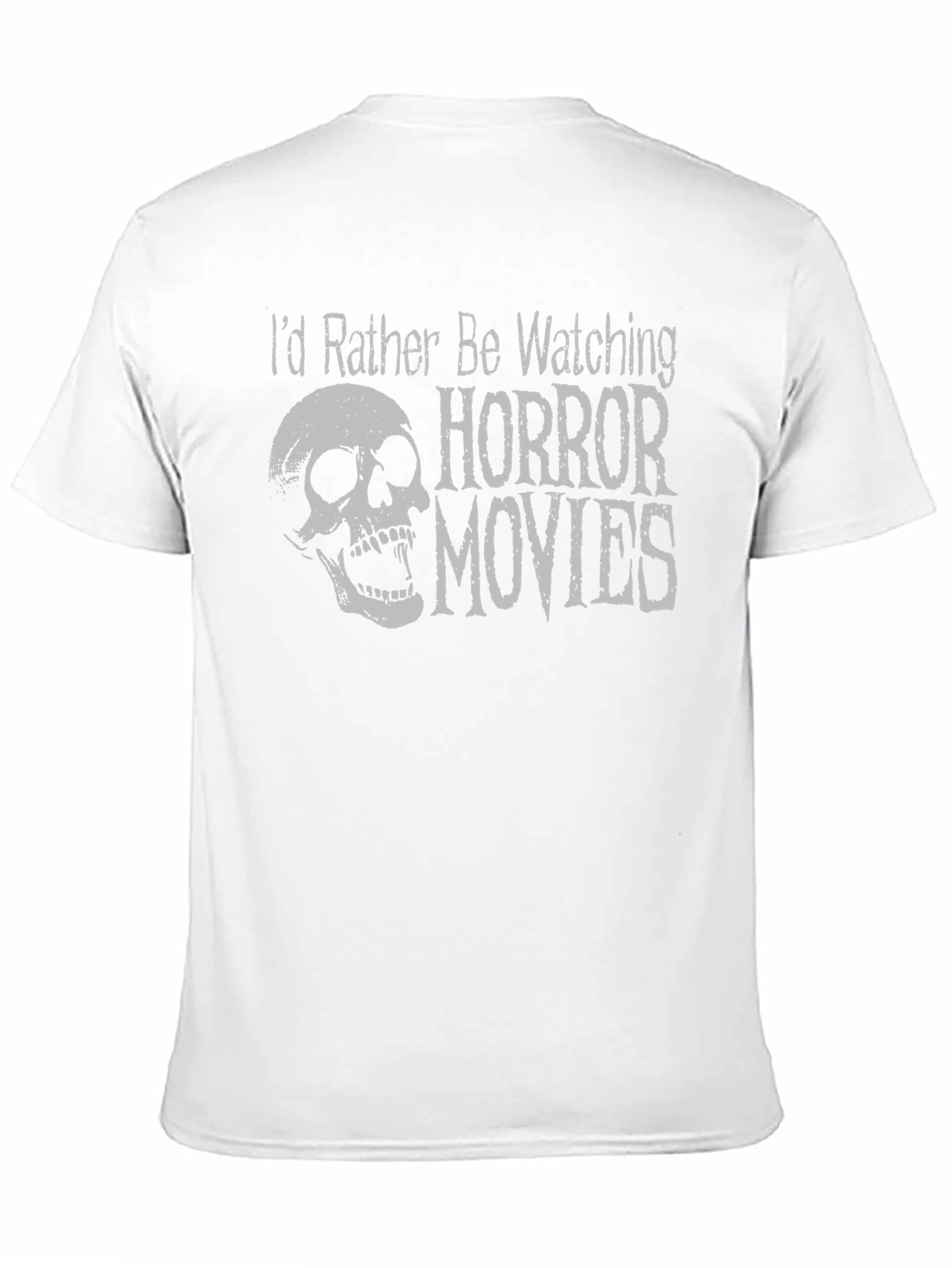 Horror Movie Fan T-Shirt - Skull Design