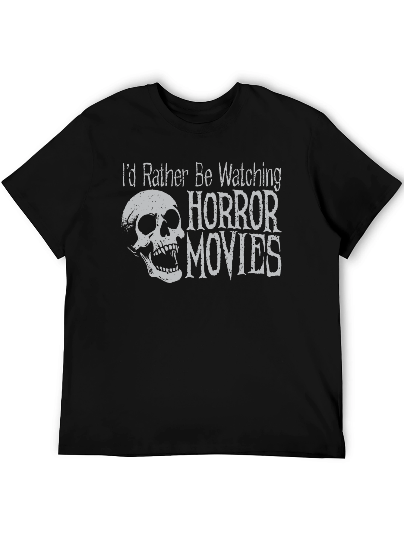 Horror Movie Fan T-Shirt - Skull Design