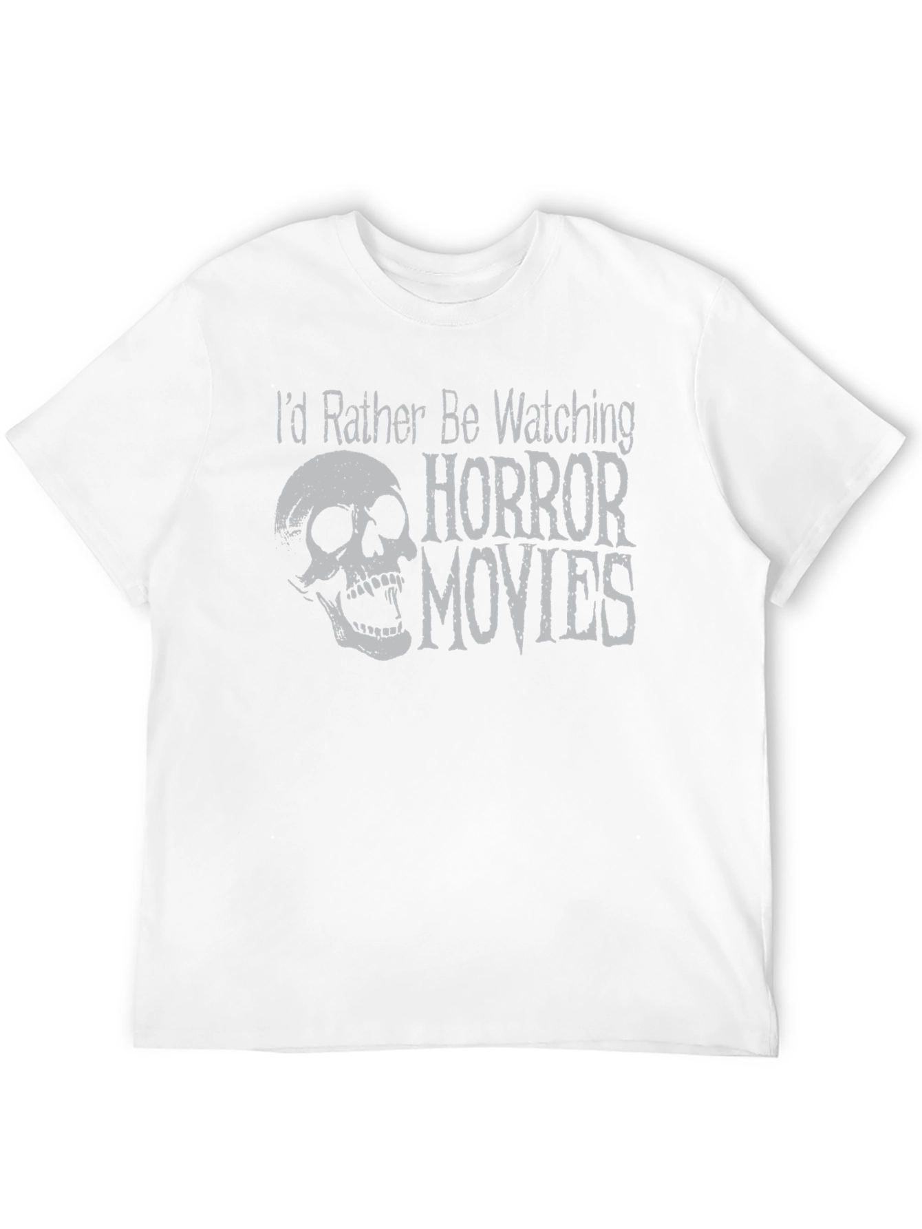 Horror Movie Fan T-Shirt - Skull Design