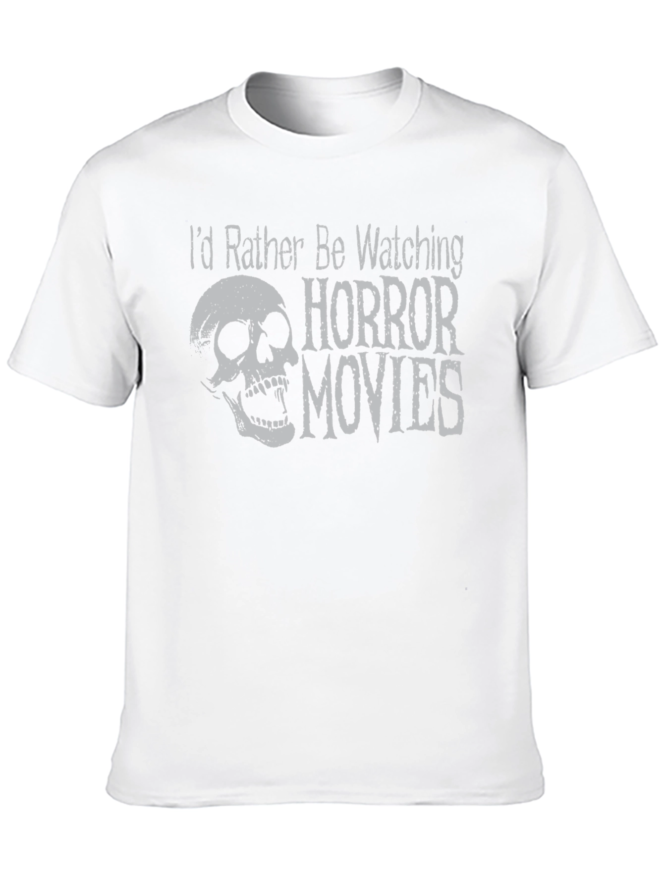 Horror Movie Fan T-Shirt - Skull Design