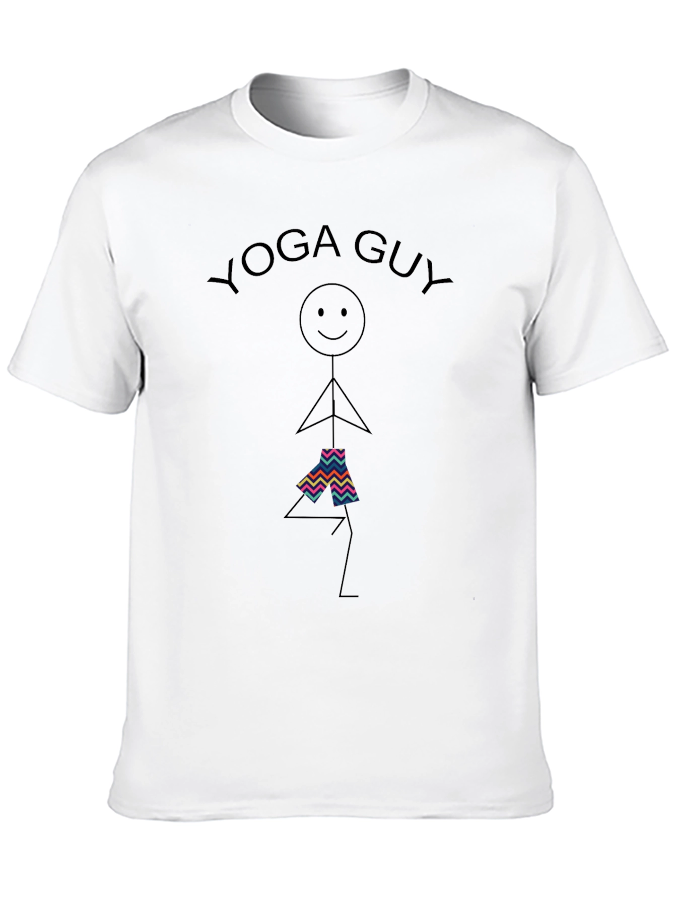 Yoga Guy Graphic T-Shirt - Comfortable Cotton Tee
