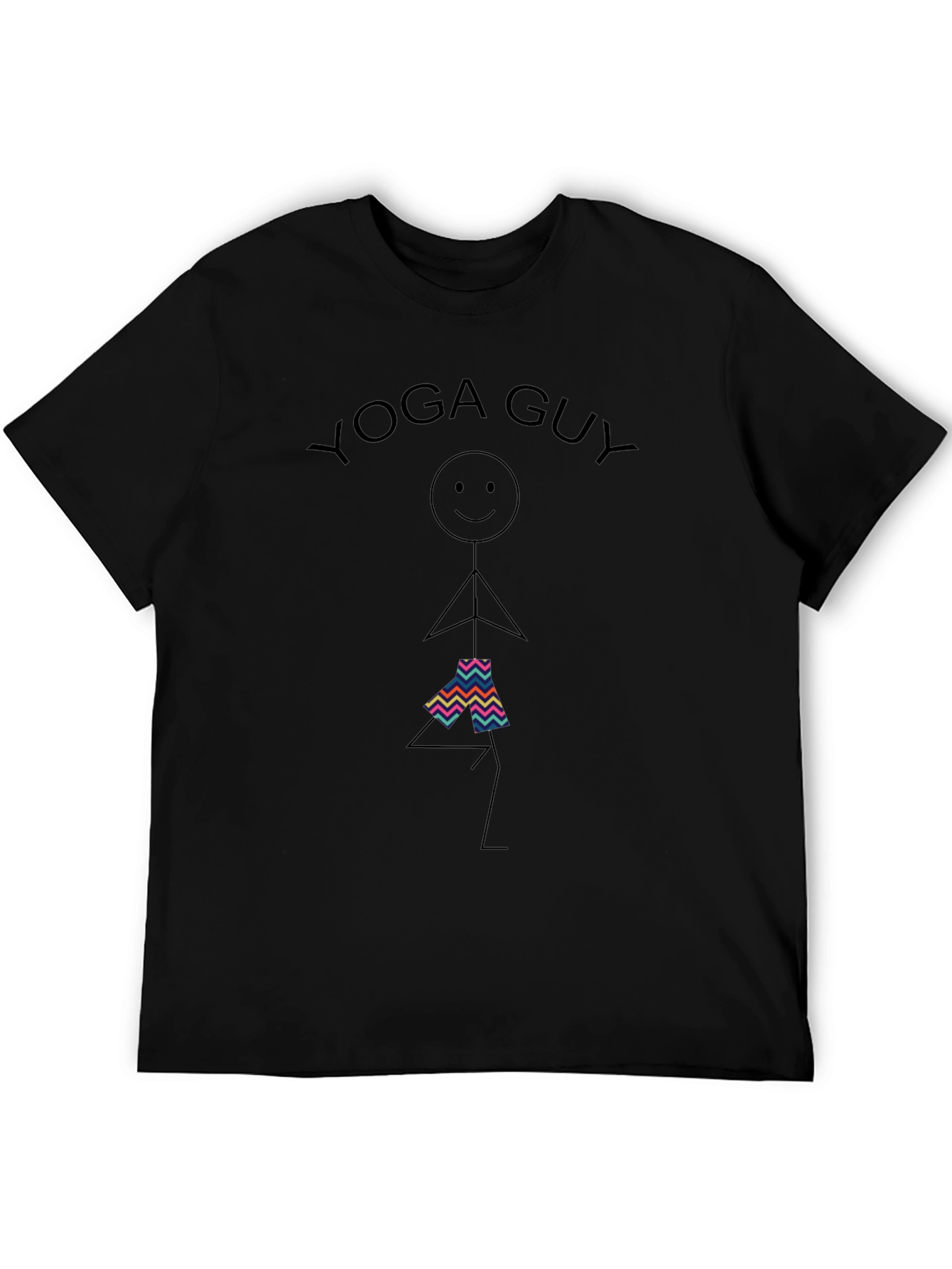 Yoga Guy Graphic T-Shirt - Comfortable Cotton Tee