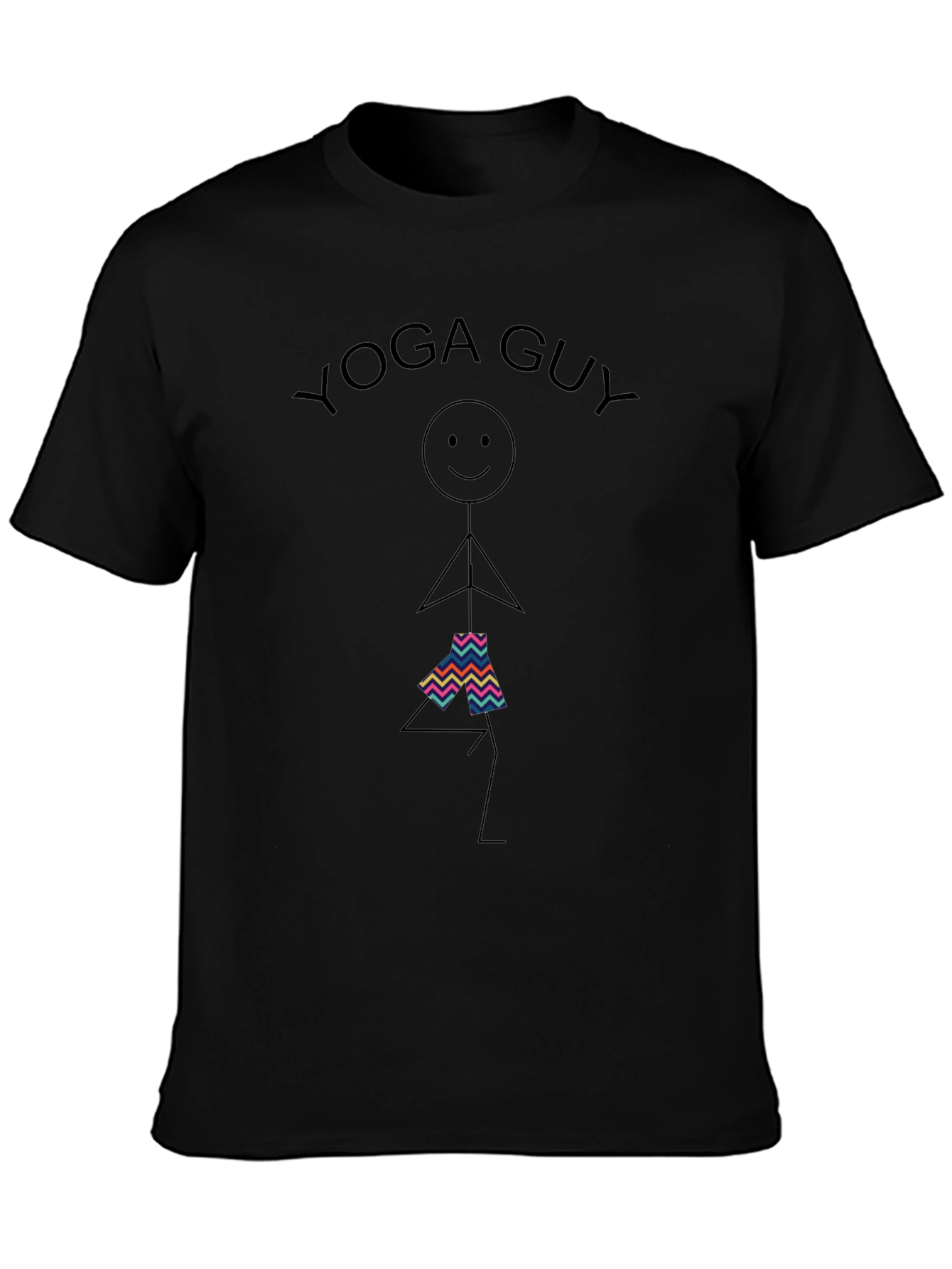 Yoga Guy Graphic T-Shirt - Comfortable Cotton Tee